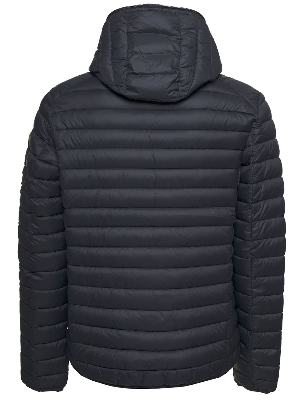 Shop Save The Duck Ecological Black Quilted Nylon Down Jacket Man