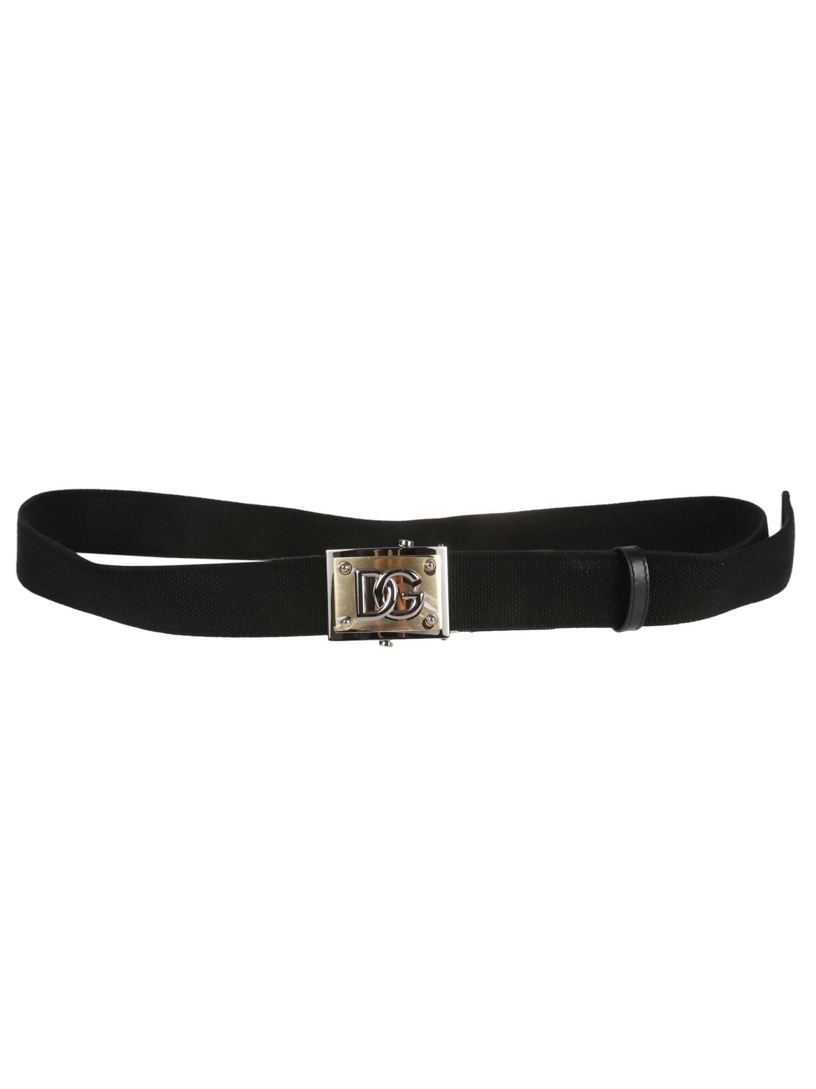 Dolce & Gabbana Continuative Belt In Black