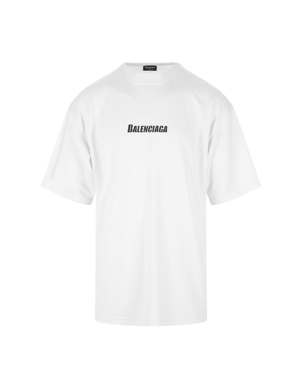 Balenciaga White Oversize T-shirt With Logo