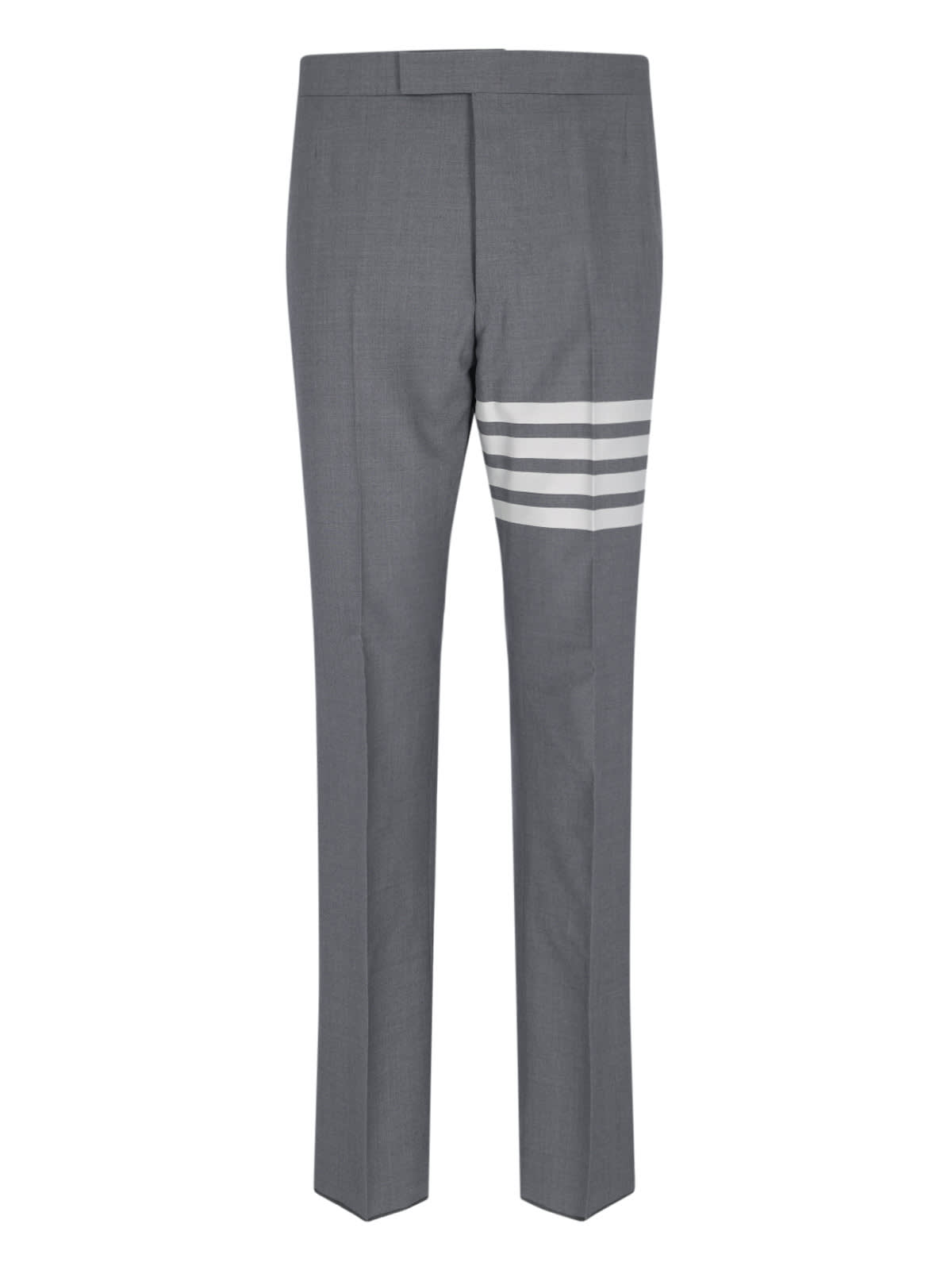 Thom Browne 4-bar Trousers In Gray