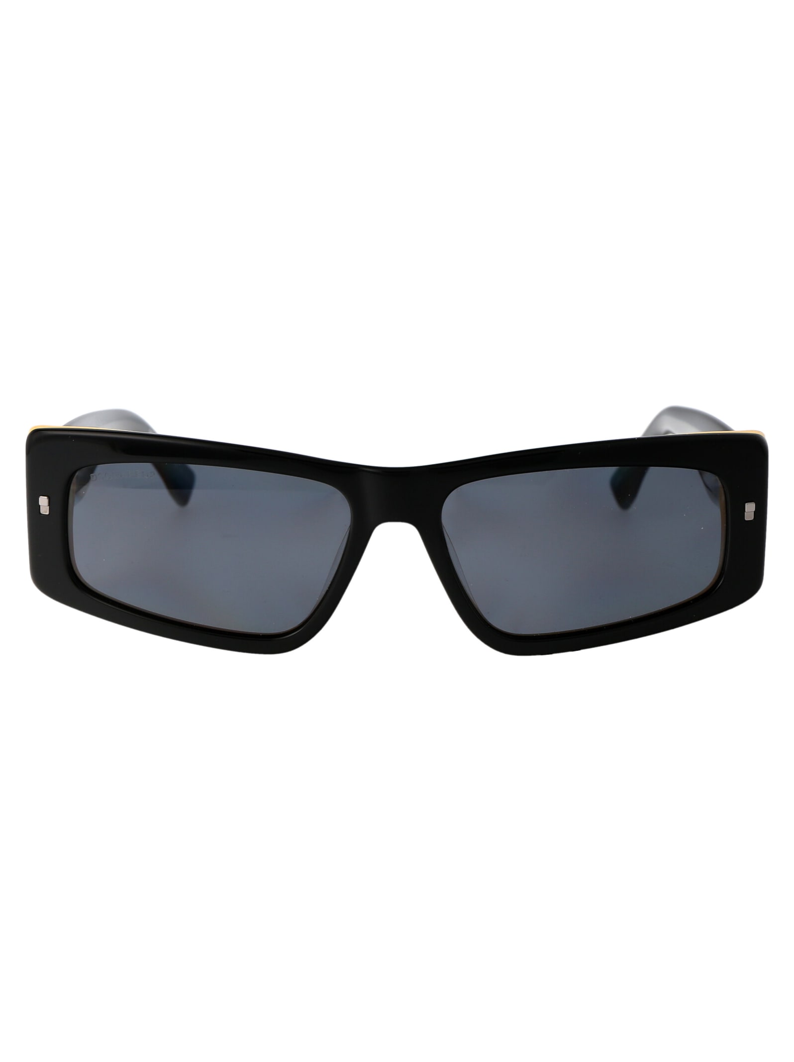 Shop Dsquared2 D2 Pac Sunglasses In 71cir Black Yellow