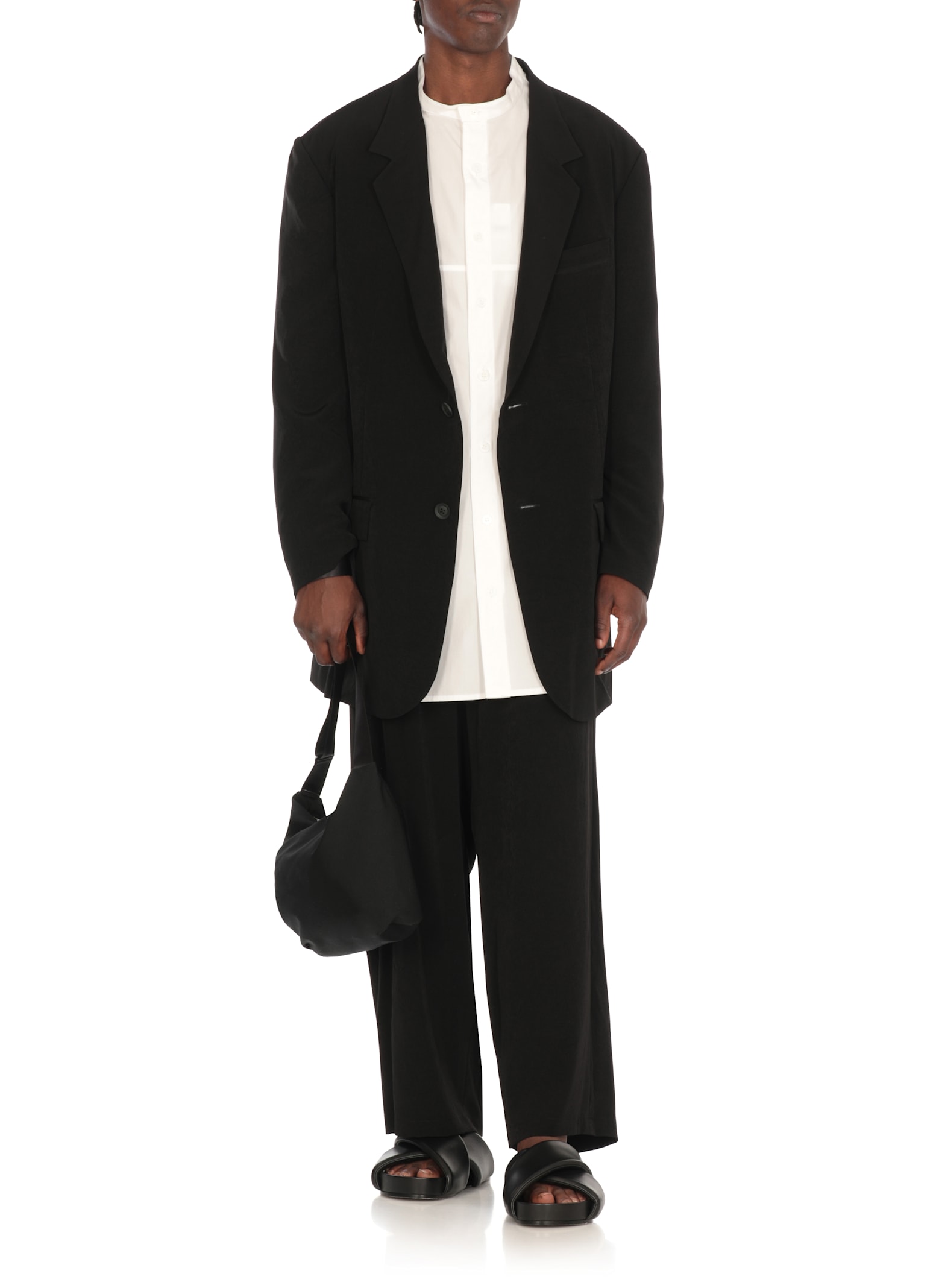 Yohji Yamamoto Single-breasted Jacket In Black