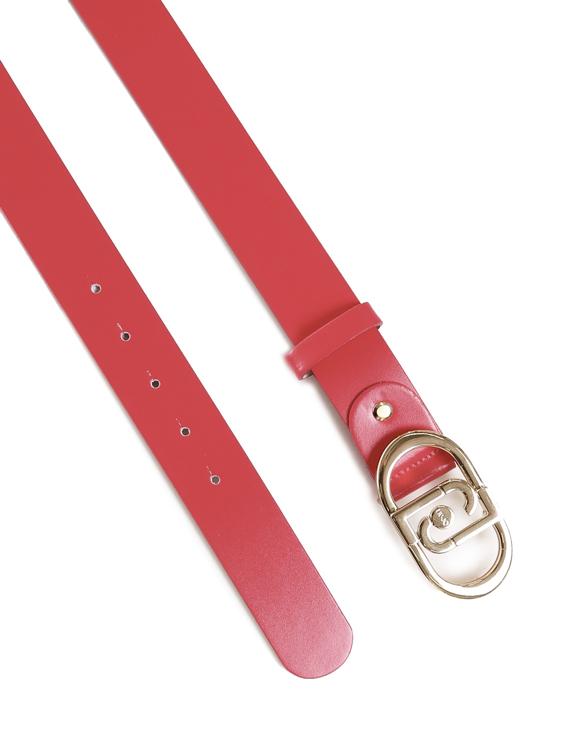 Liu •jo Double J Logo Belt In Viva Magenta