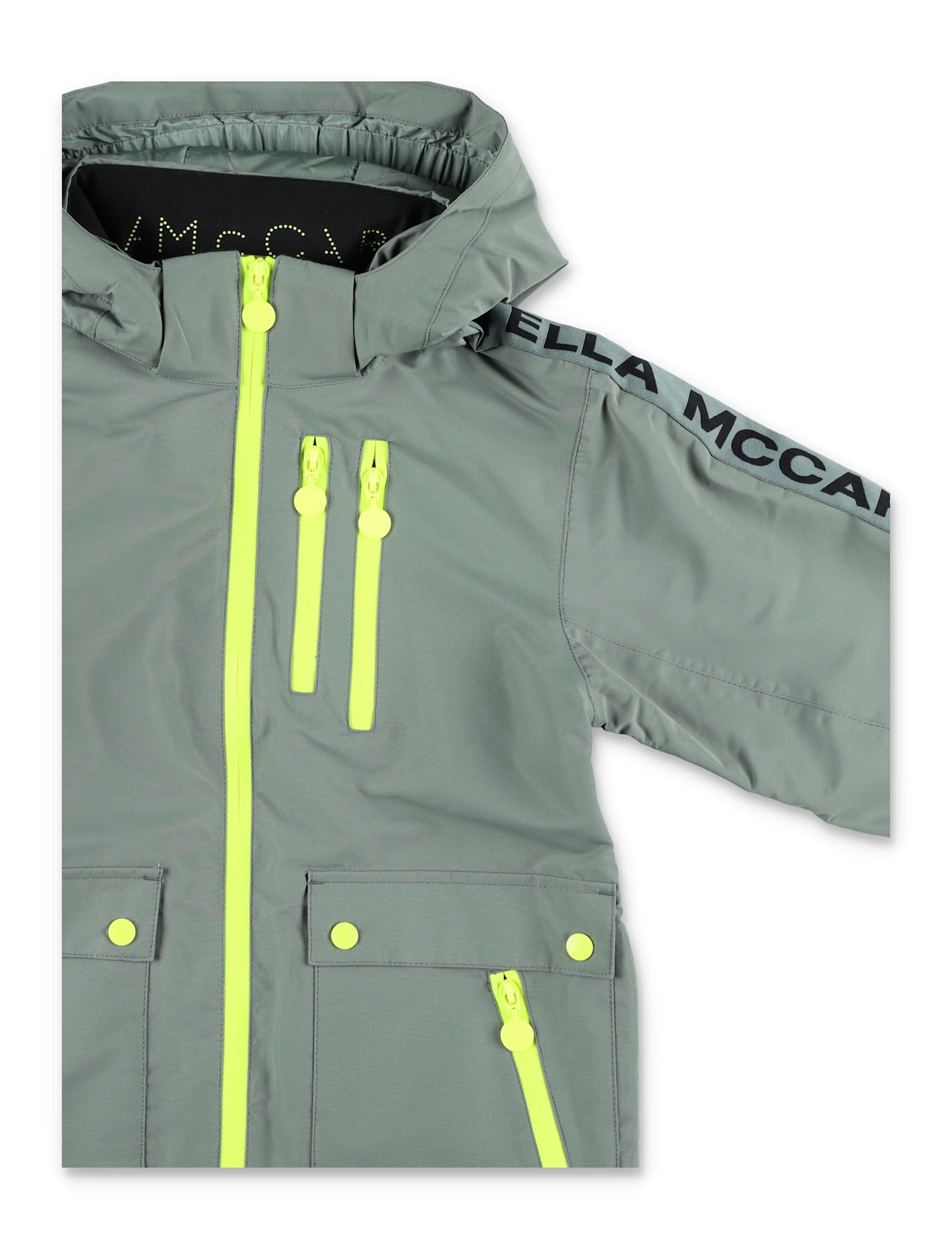 Stella Mccartney Kids Ski Jacket Green In Green