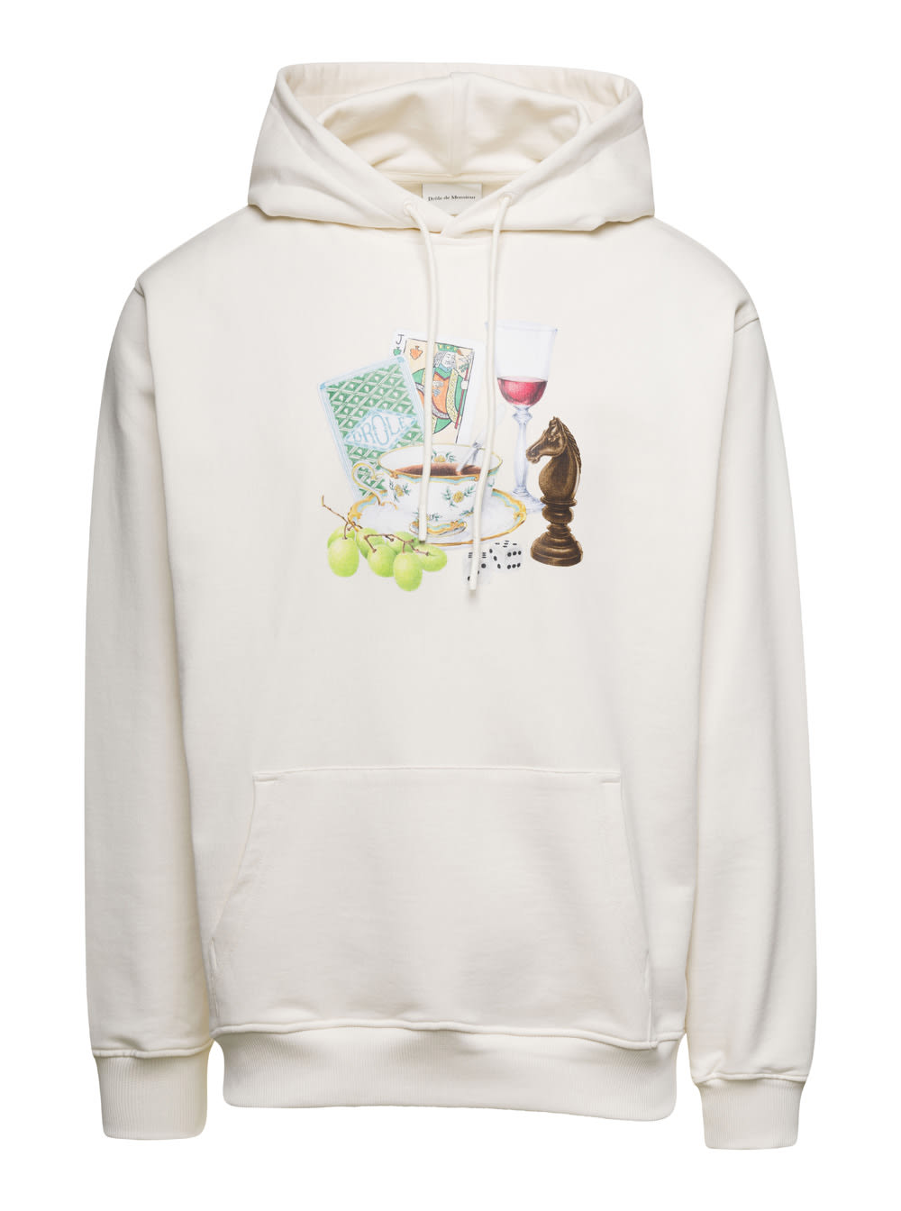 DRÔLE DE MONSIEUR WHITE LE HOODIE APRÈS MIDI IN COTTON MAN