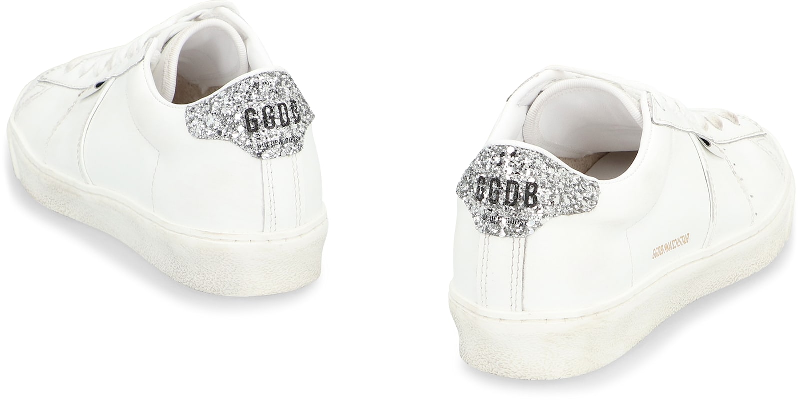 Golden Goose Matchstar Leather Low-top Sneakers In White