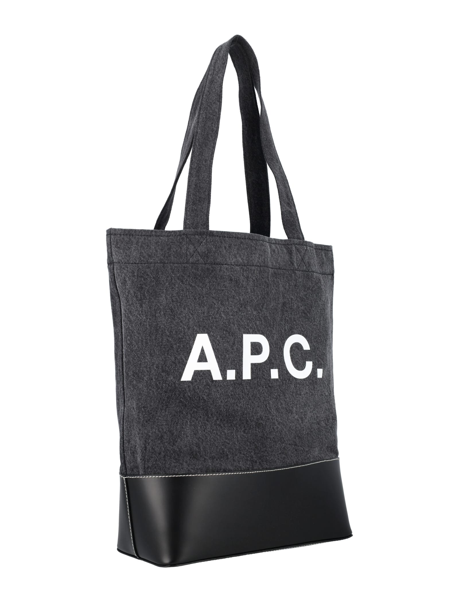 Shop Apc Axel Tote Bag In Black Blue