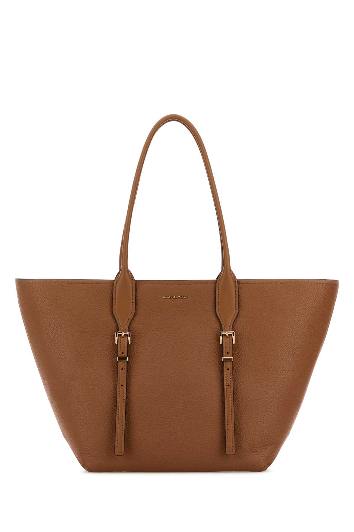 Michael Kors Moore Shopping Bag Buckle Detail In Luggage