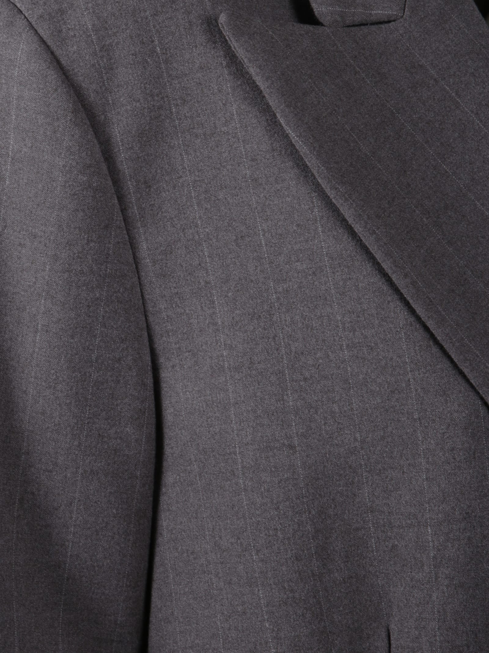 The Nina Studio Double-breasted Blazer In Gray