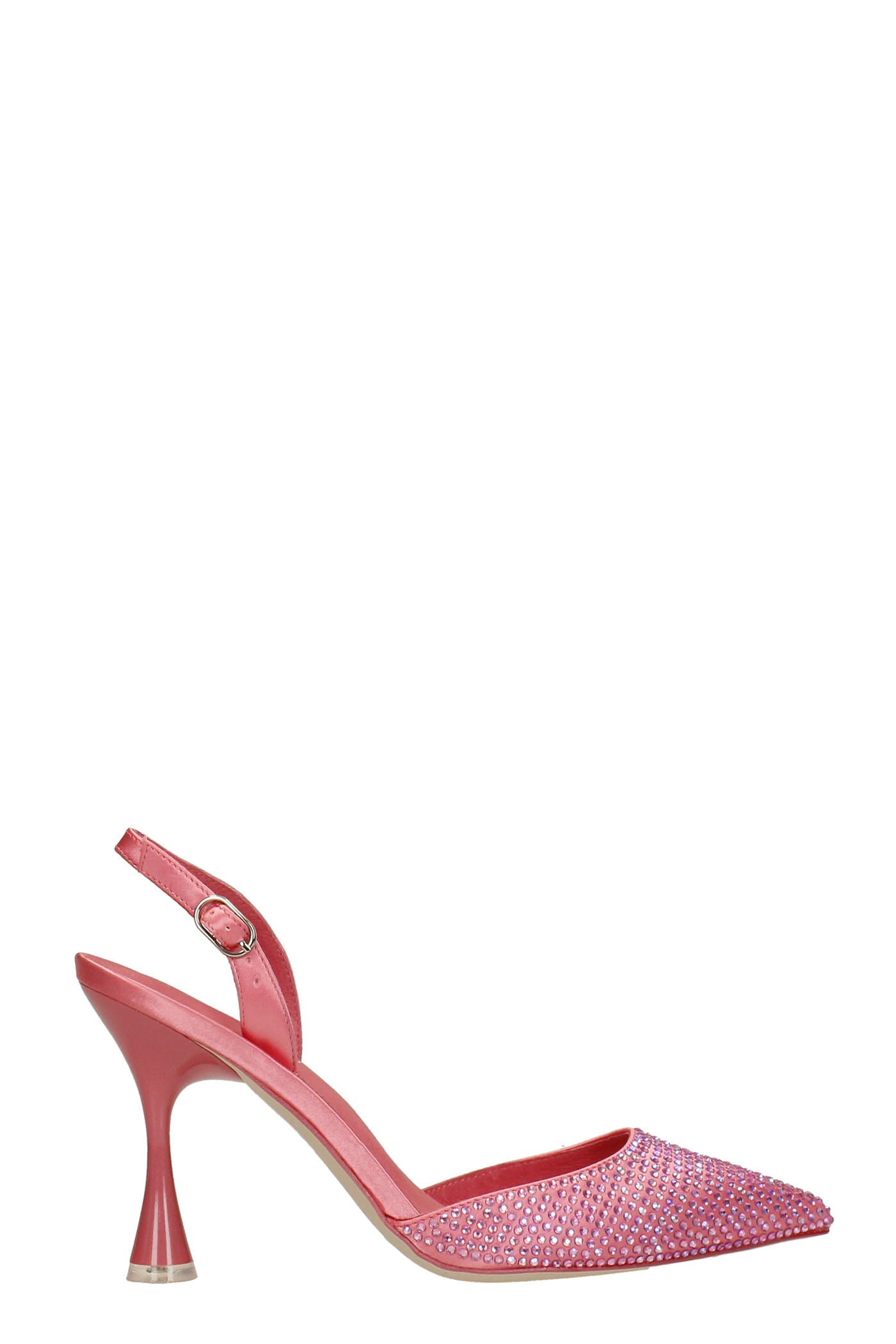 Jeffrey Campbell Zivote Pumps In Rose-pink Satin