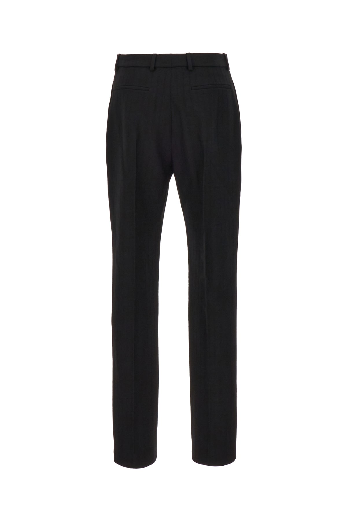 Saint Laurent Wool Smoking Trouser In 1000