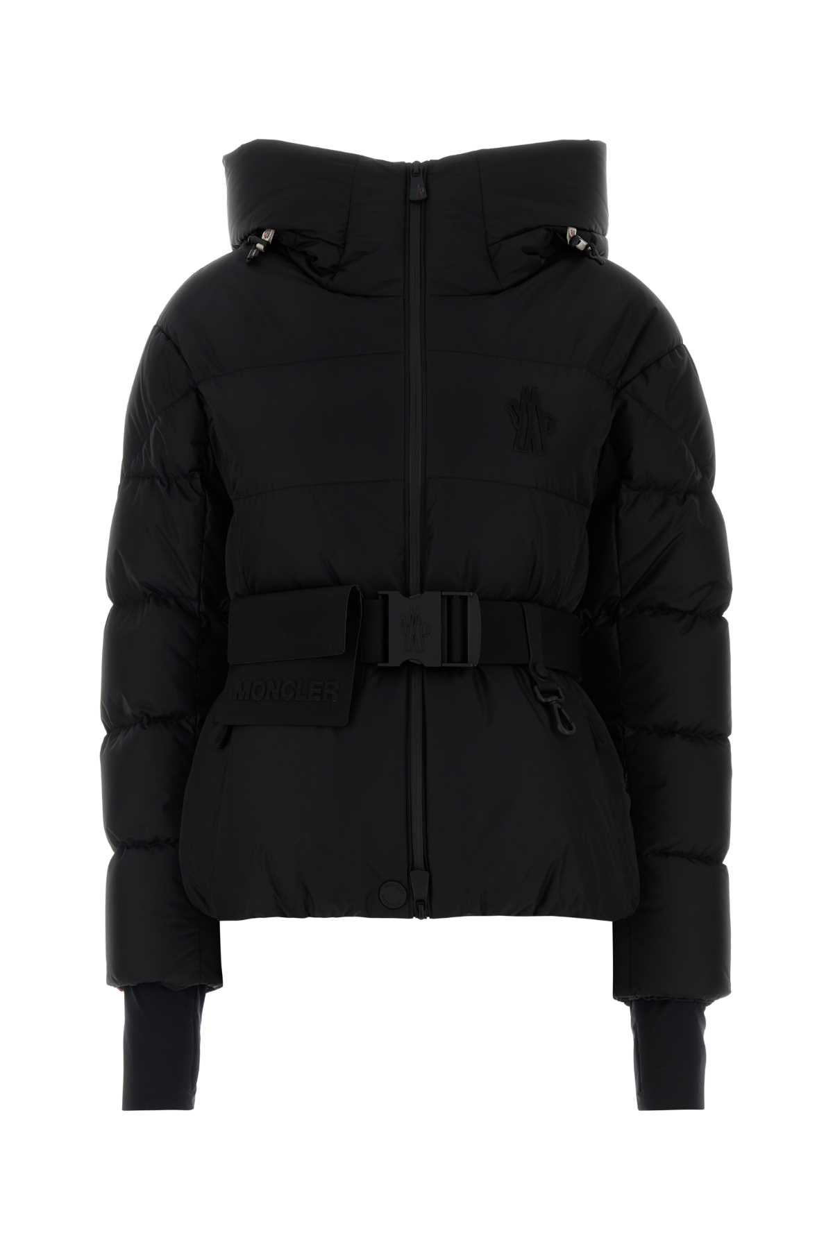 Moncler Black Nylon Bouquetin Down Jacket In Black