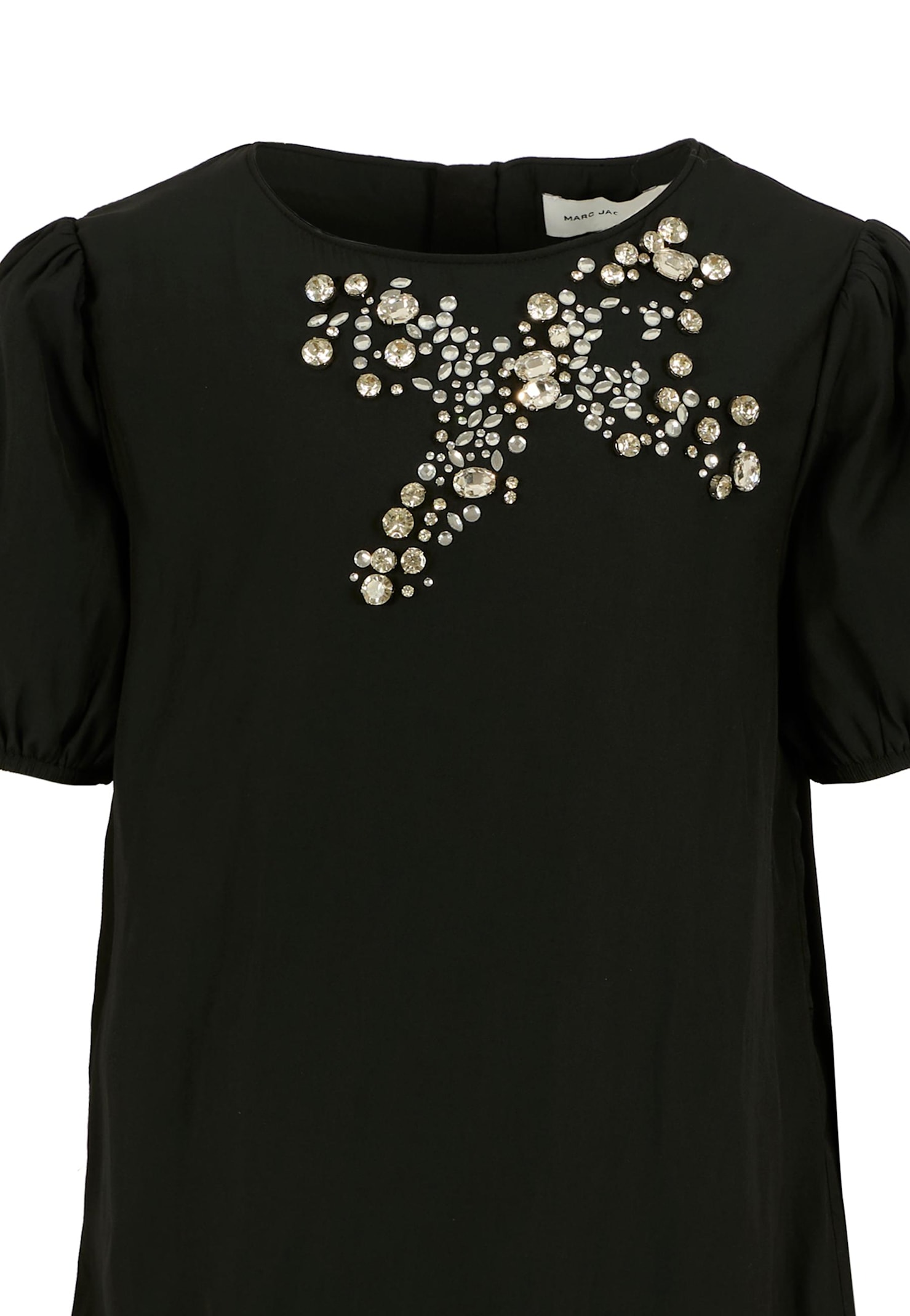 Marc Jacobs Black Dress For Girl With Bow In Black