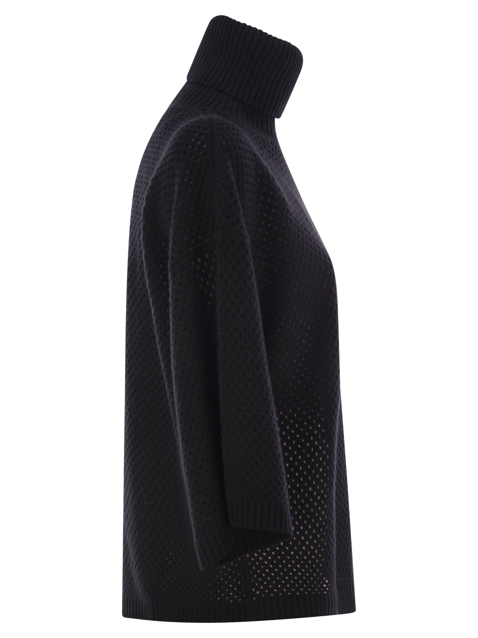 Fabiana Filippi Women's Wool Blend Turtleneck Sweater In Black