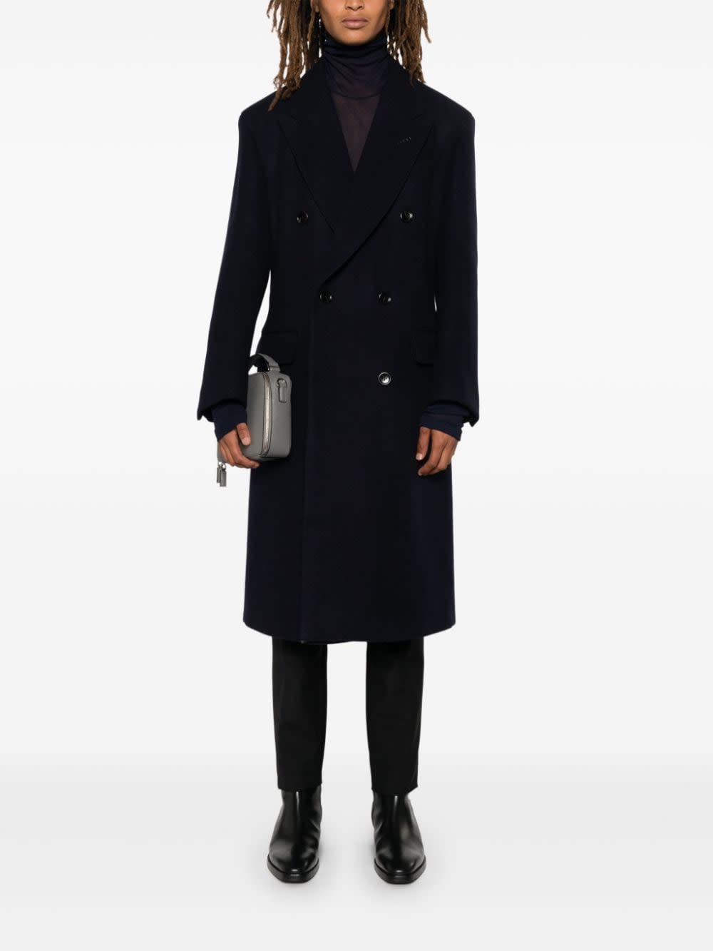 Shop Tom Ford Coat In Blue