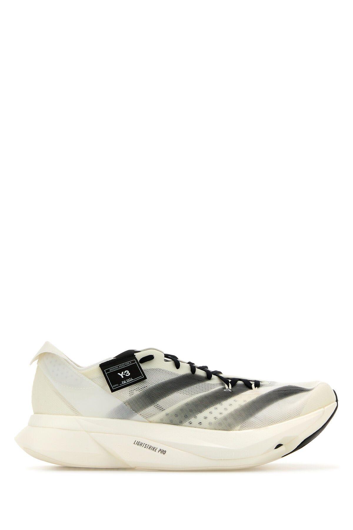 Shop Y-3 Multicolor Fabric  Adios Pro 3.0 Sneakers In Owhite Owhite