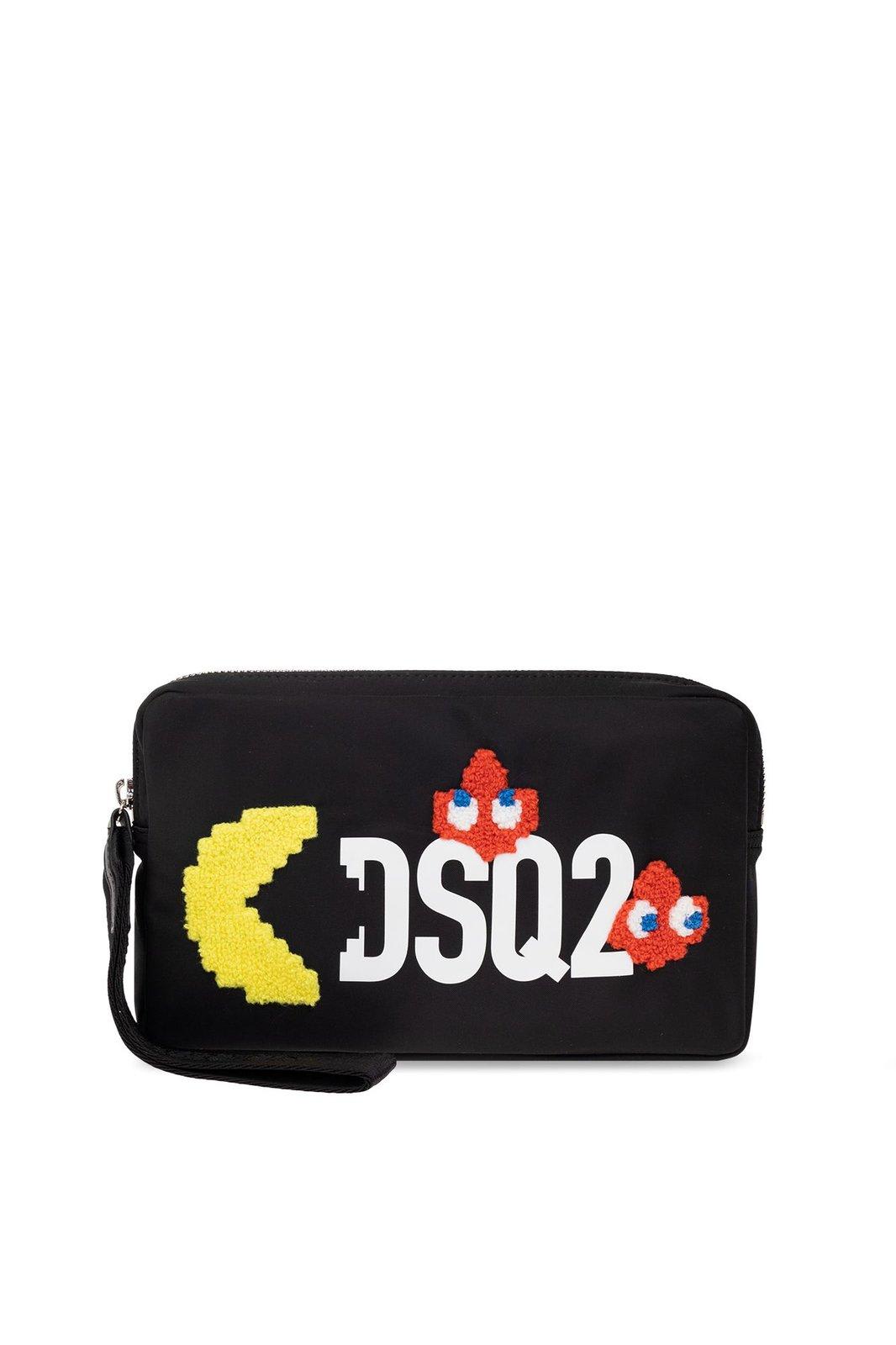 DSQUARED2 PAC-MAN LOGO PRINTED BEAUTY CASE