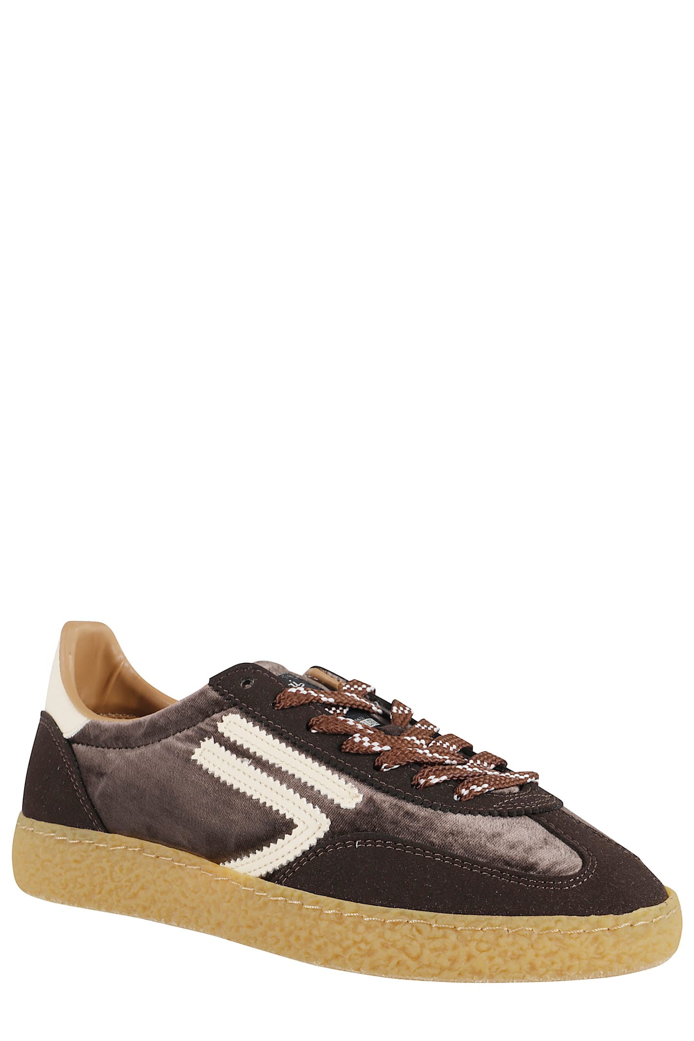 Puraai Stripe-detail Sneakers In Brown