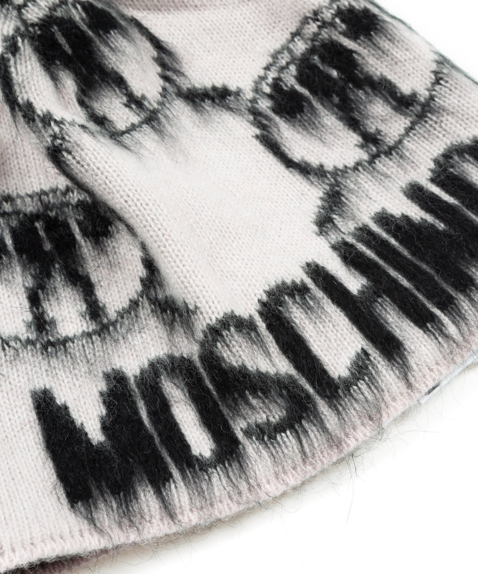 Moschino Double Question Mark Cashmere Beanie