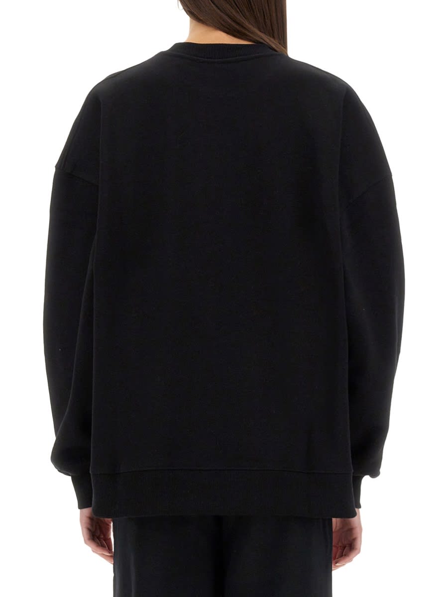 Rotate Birger Christensen Rotate Birgerchristensen Long Sleeve T-shirt In Nero