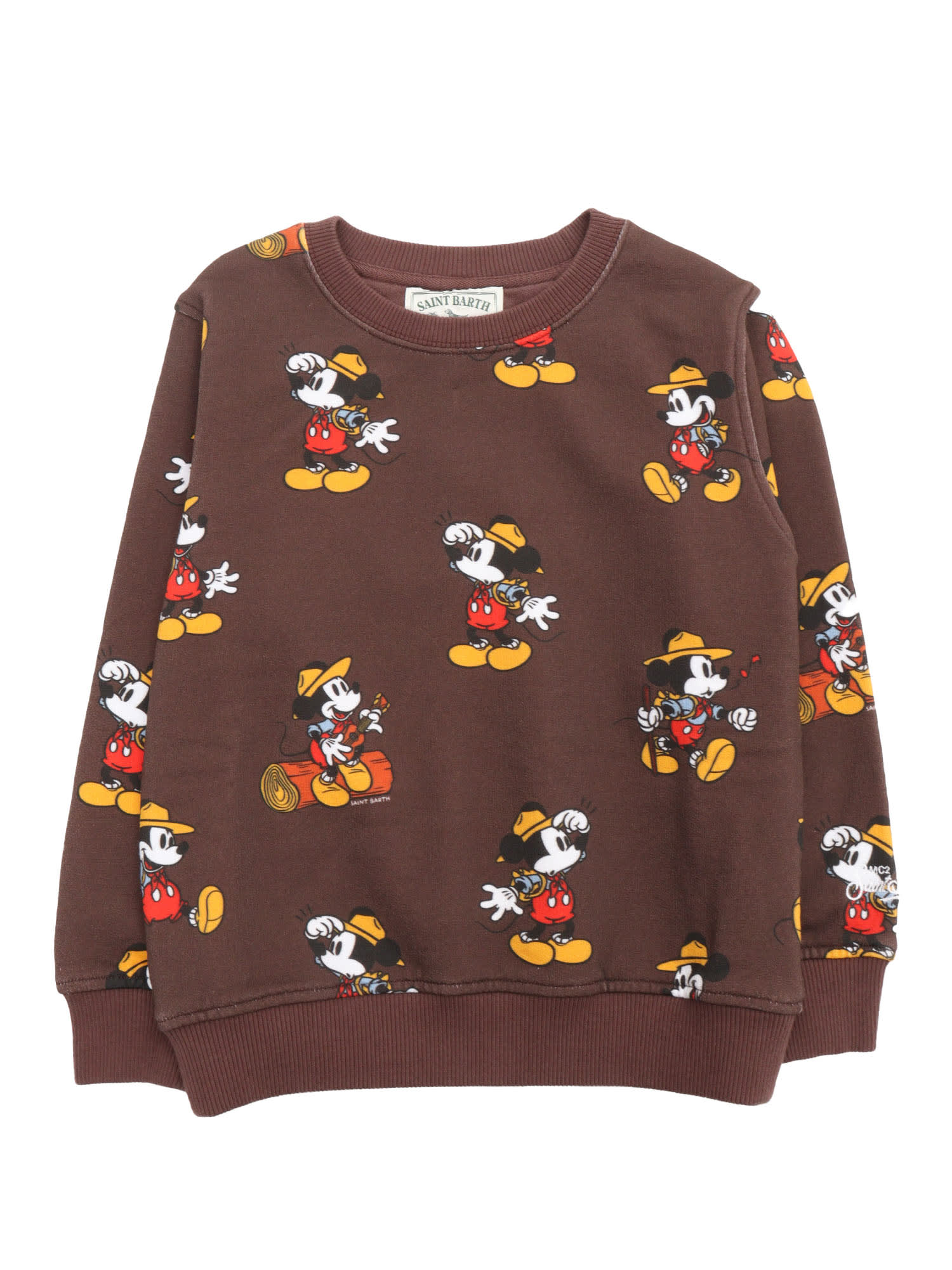 Mc2 Saint Barth Round-neck Sweatshirt In Multicolor
