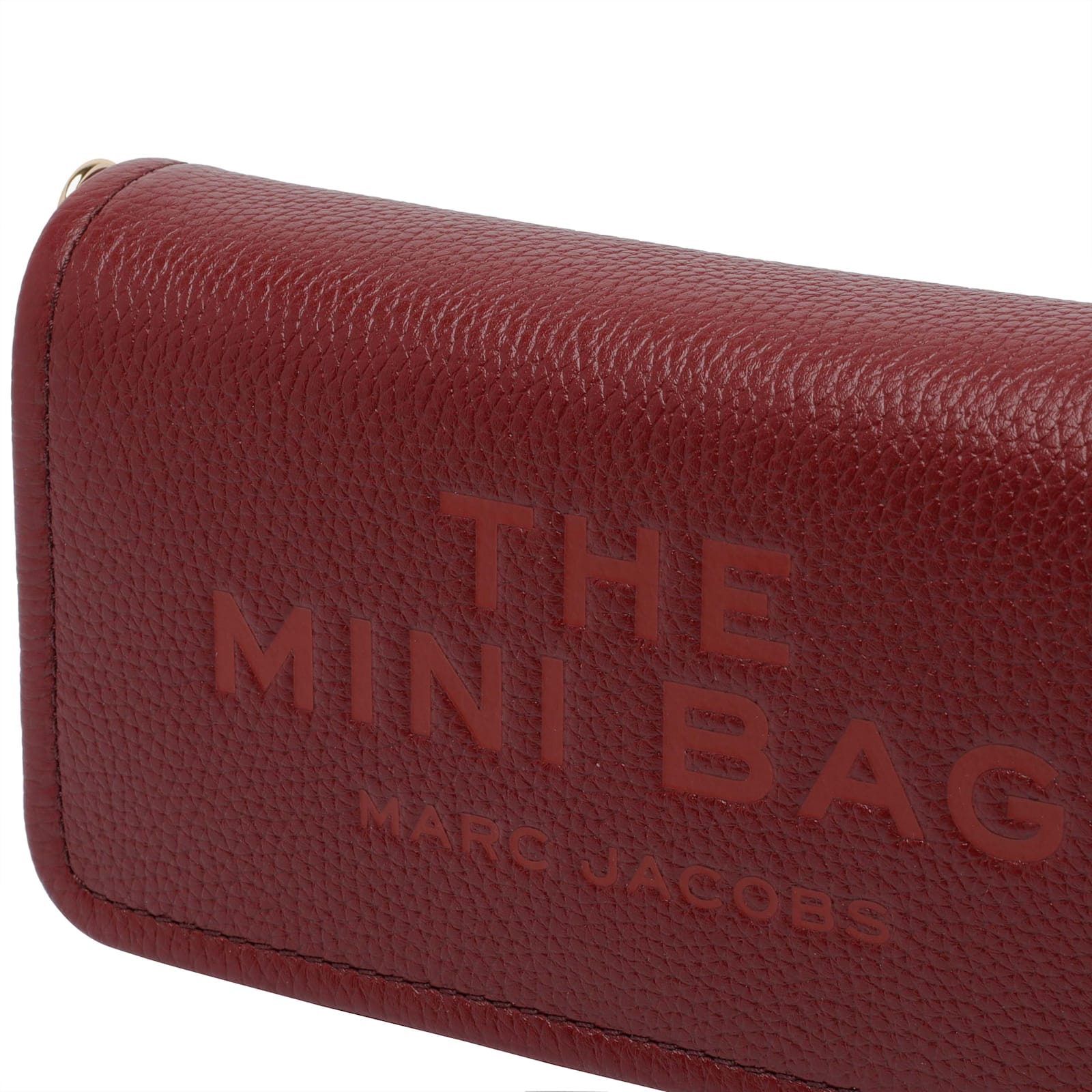 Marc Jacobs Mini Leather Shoulder Bag With Adjustable Strap In Red