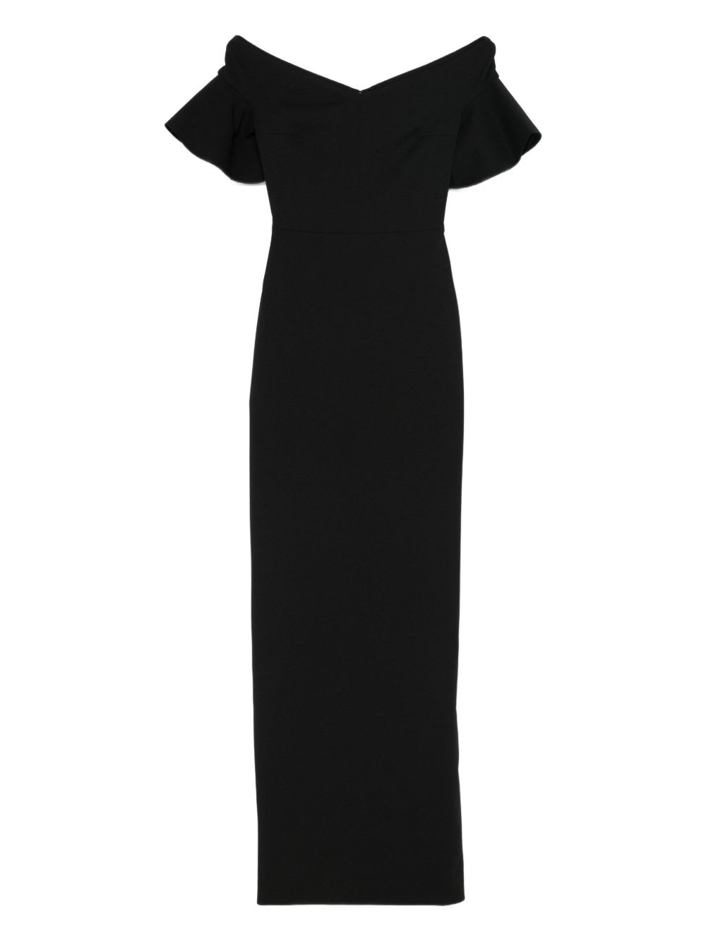 Solace London Cielo Maxi Dress In Black