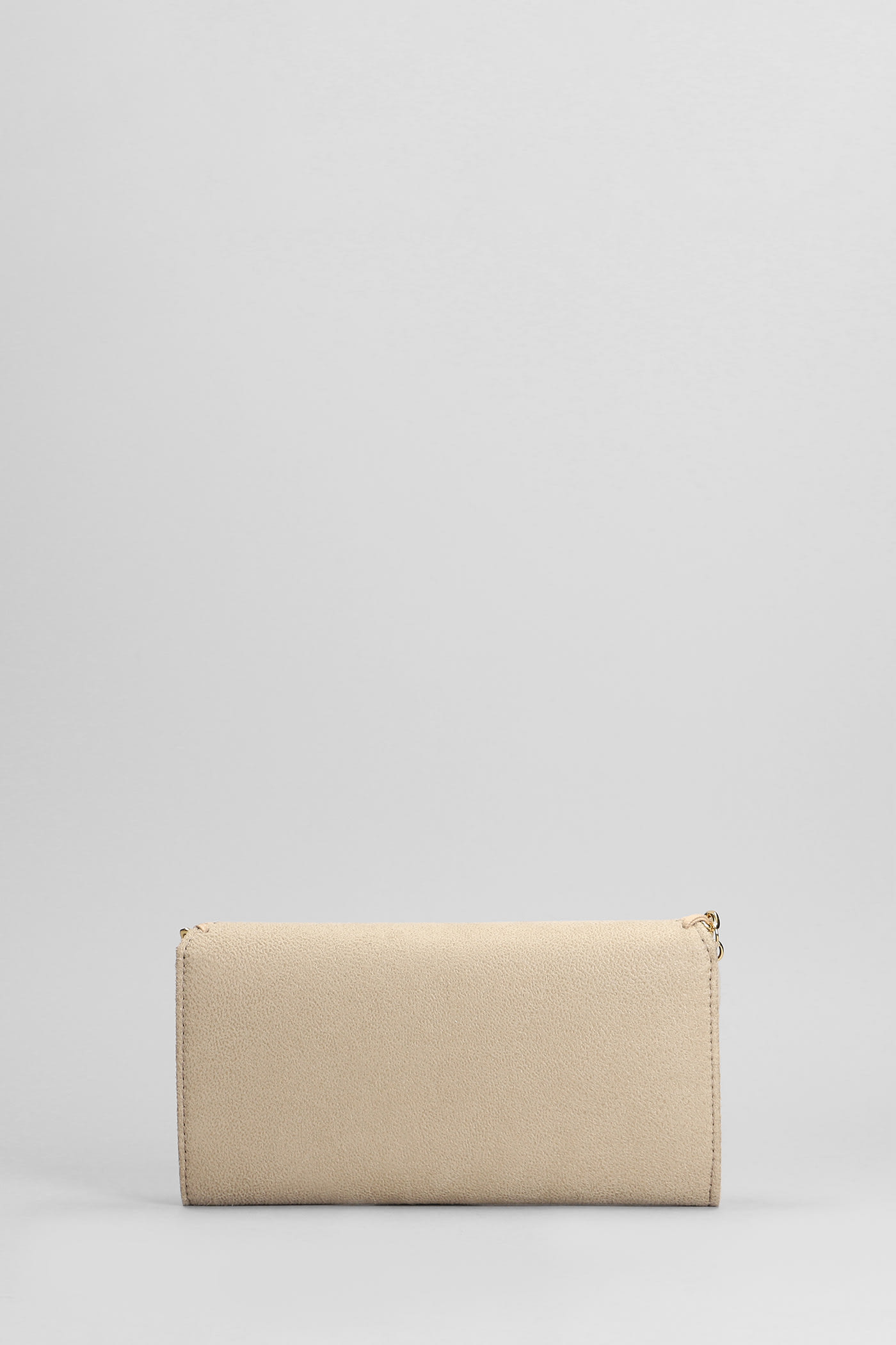 Shop Stella Mccartney Falabella Wallet In Beige Polyester