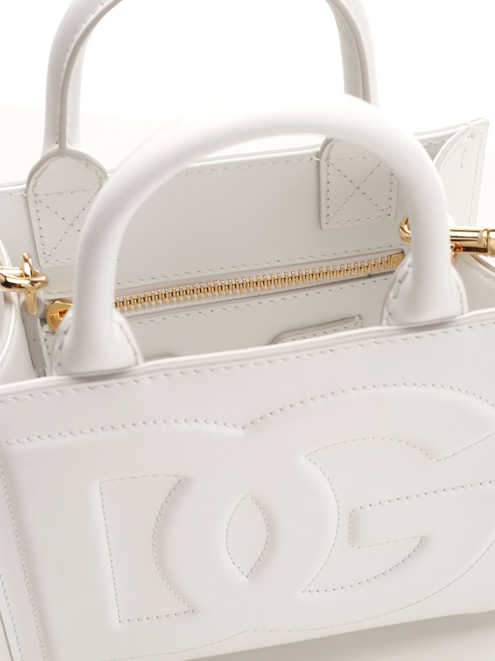 Shop Dolce & Gabbana Dg Daily Mini Shopping Bag In White