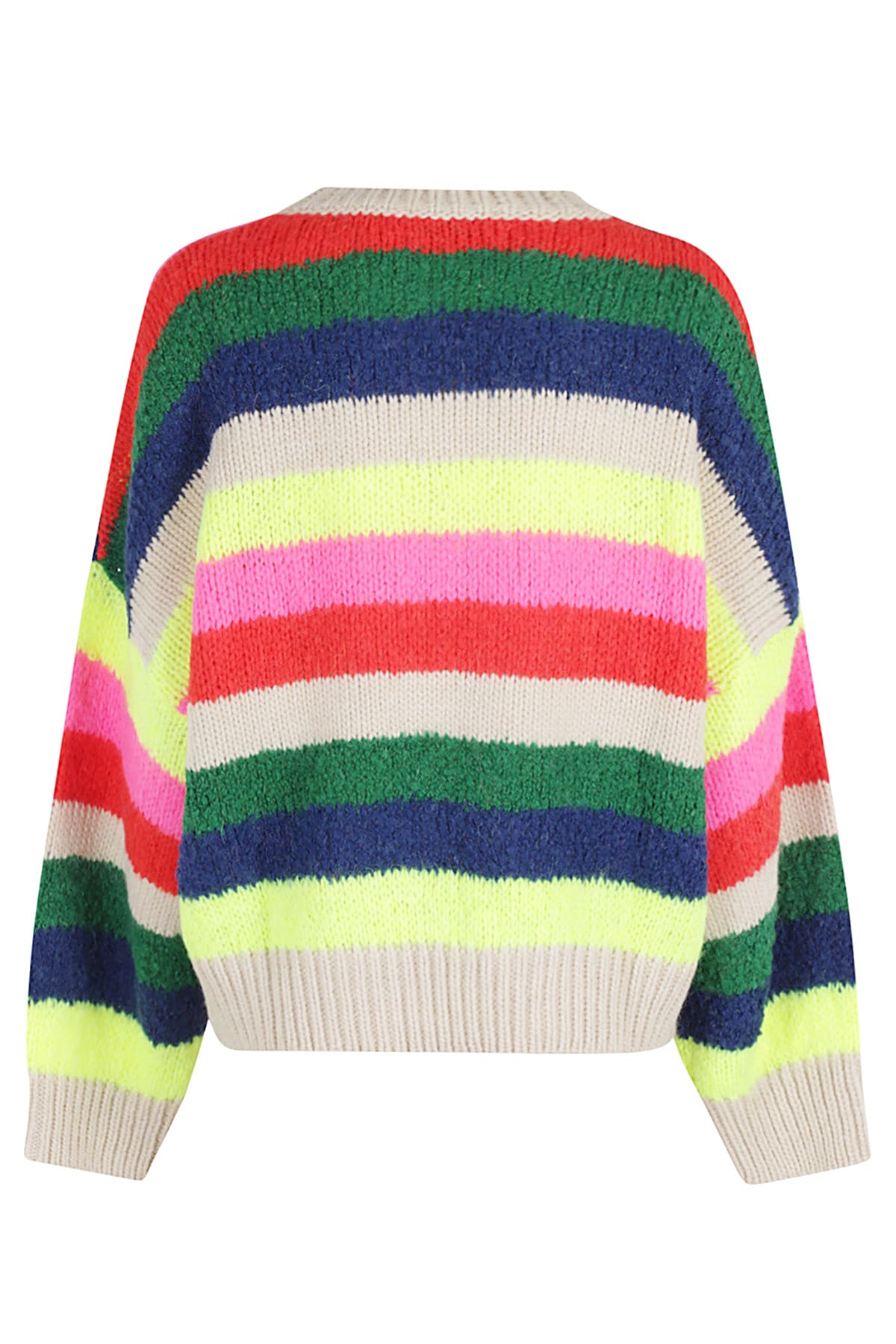 Shop Essentiel Antwerp Gradation Jacquard Knit Pull In Merengue