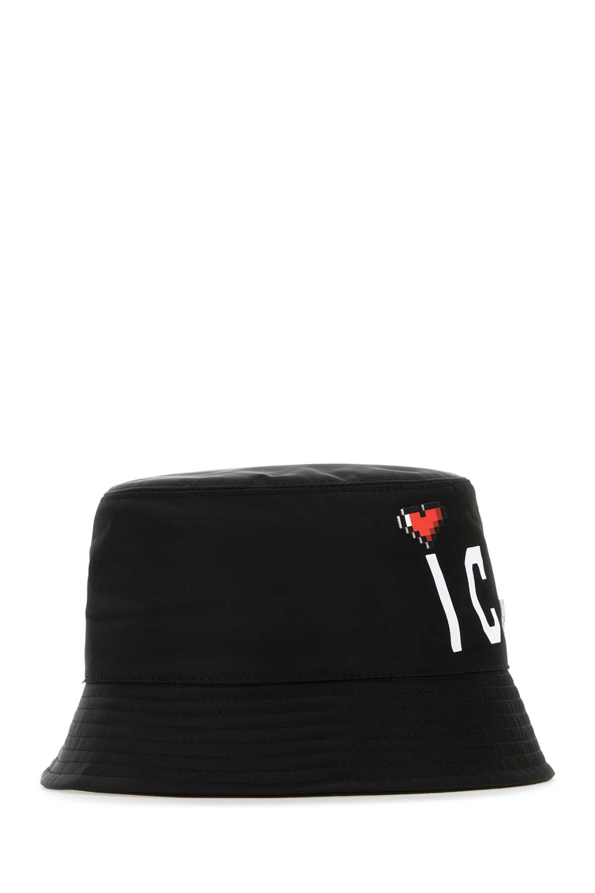 Shop Dsquared2 Black Cotton Bucket Hat