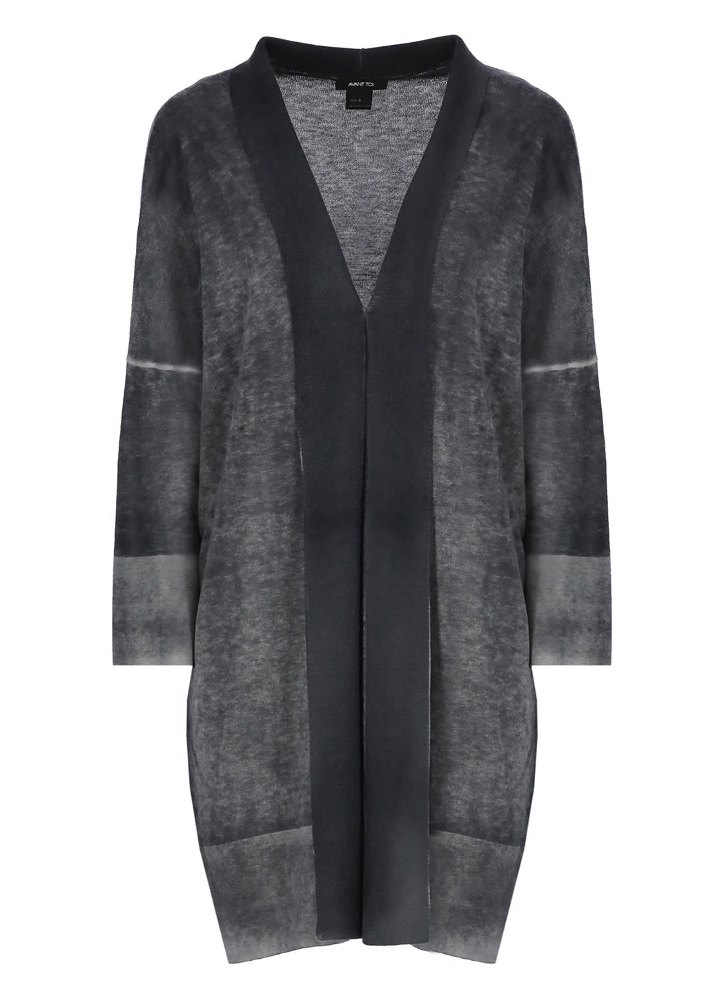 Shop Avant Toi Cashmere And Wool Cardigan In Grey