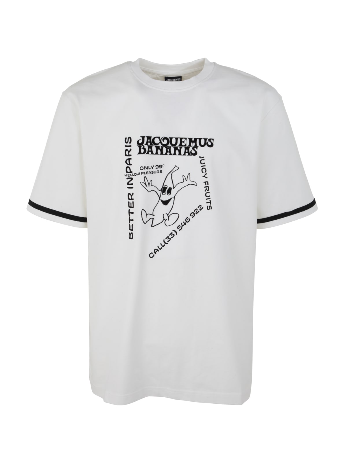 Jacquemus Le Tshirt Banana In Dw Print Banana White | ModeSens