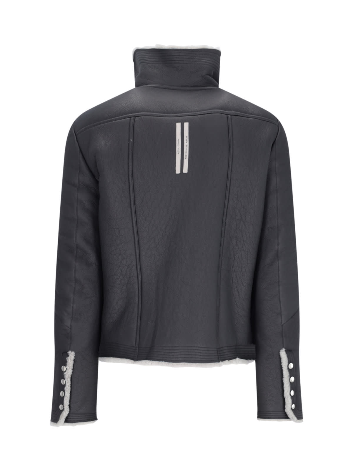 Shop Rick Owens Bauhaus Asymmetric Zip Jacket In Black