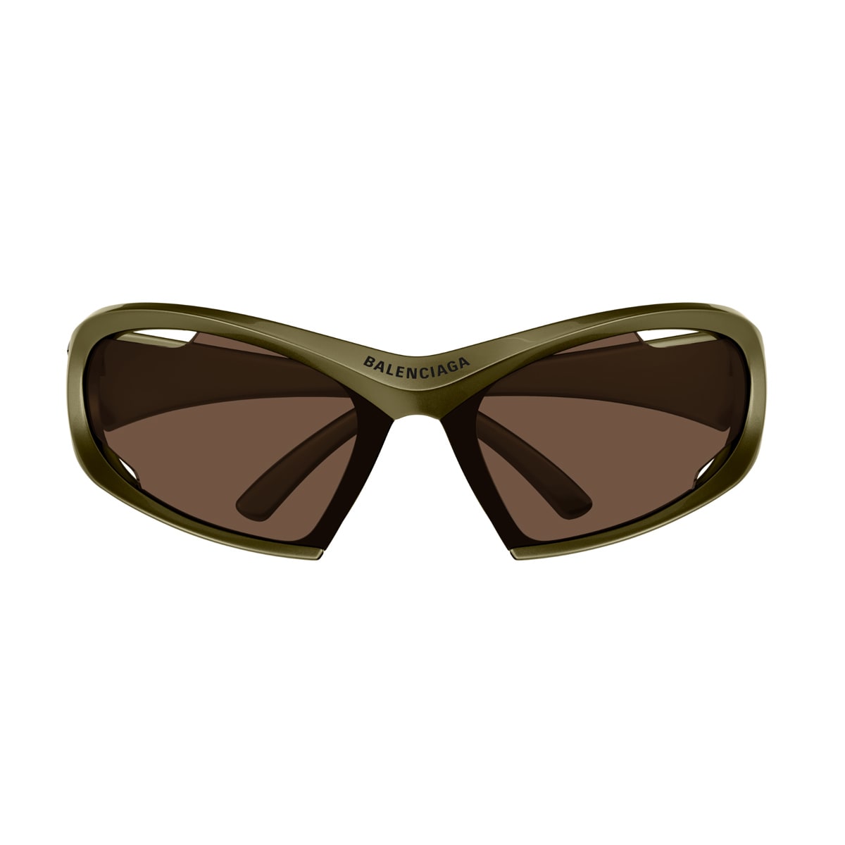 Shop Balenciaga Bb0318s Dynamo-linea Extreme 004 Sunglasses In Verde