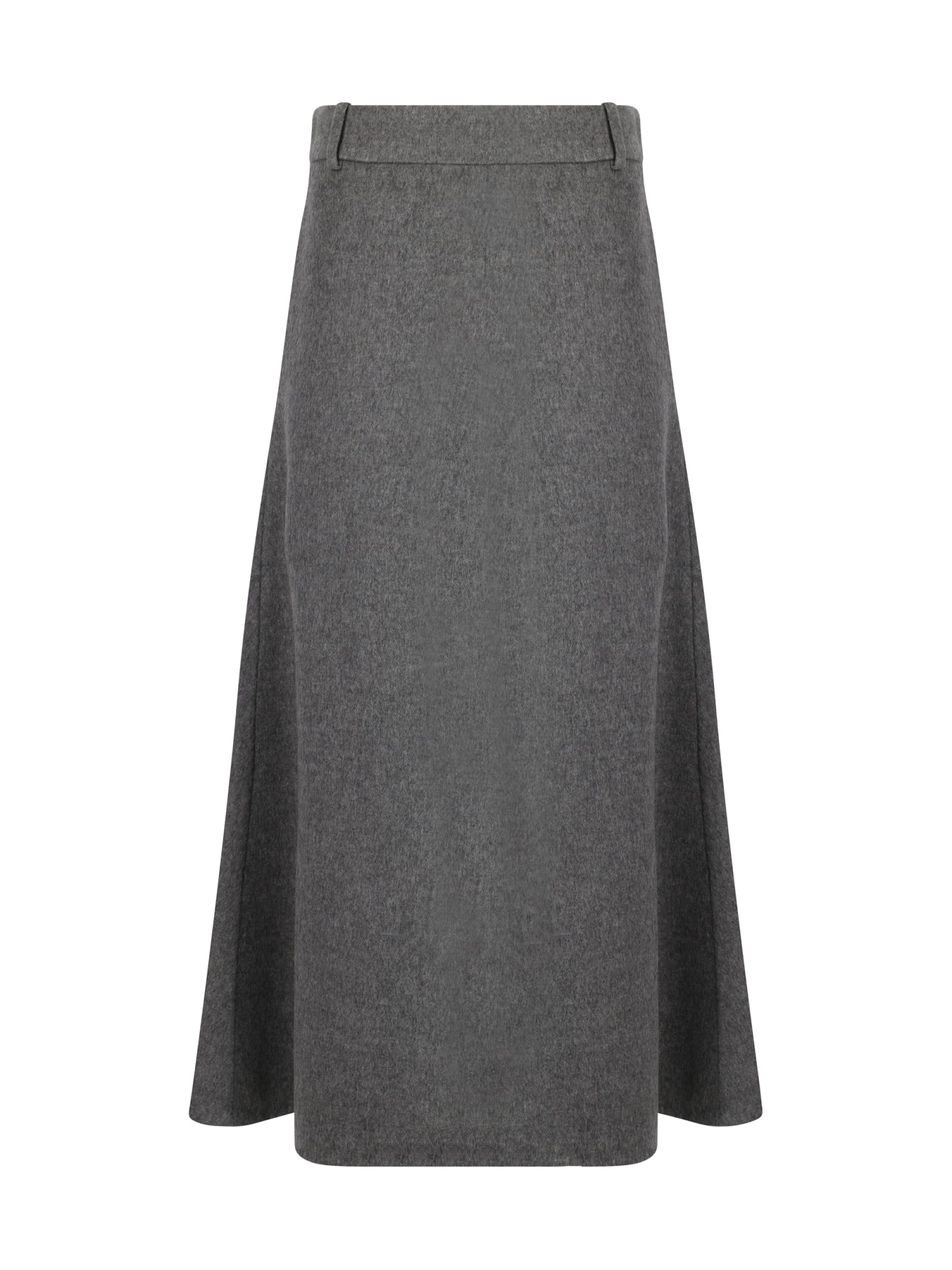 Shop Brunello Cucinelli Skirt In Grigio Medio/antracite