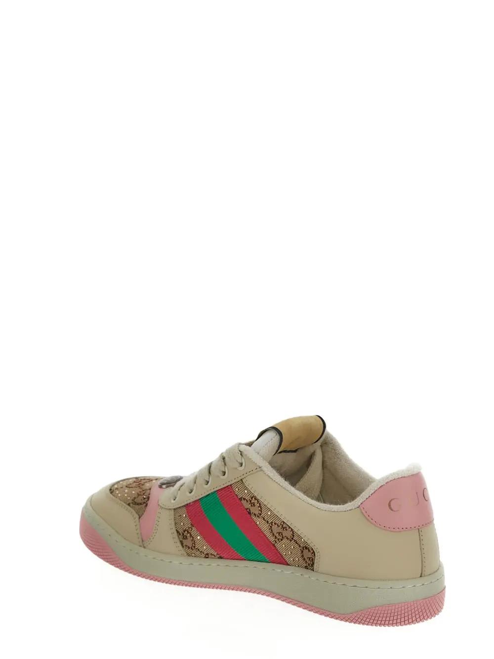 Shop Gucci Gg Canvas Sneakers In Pink