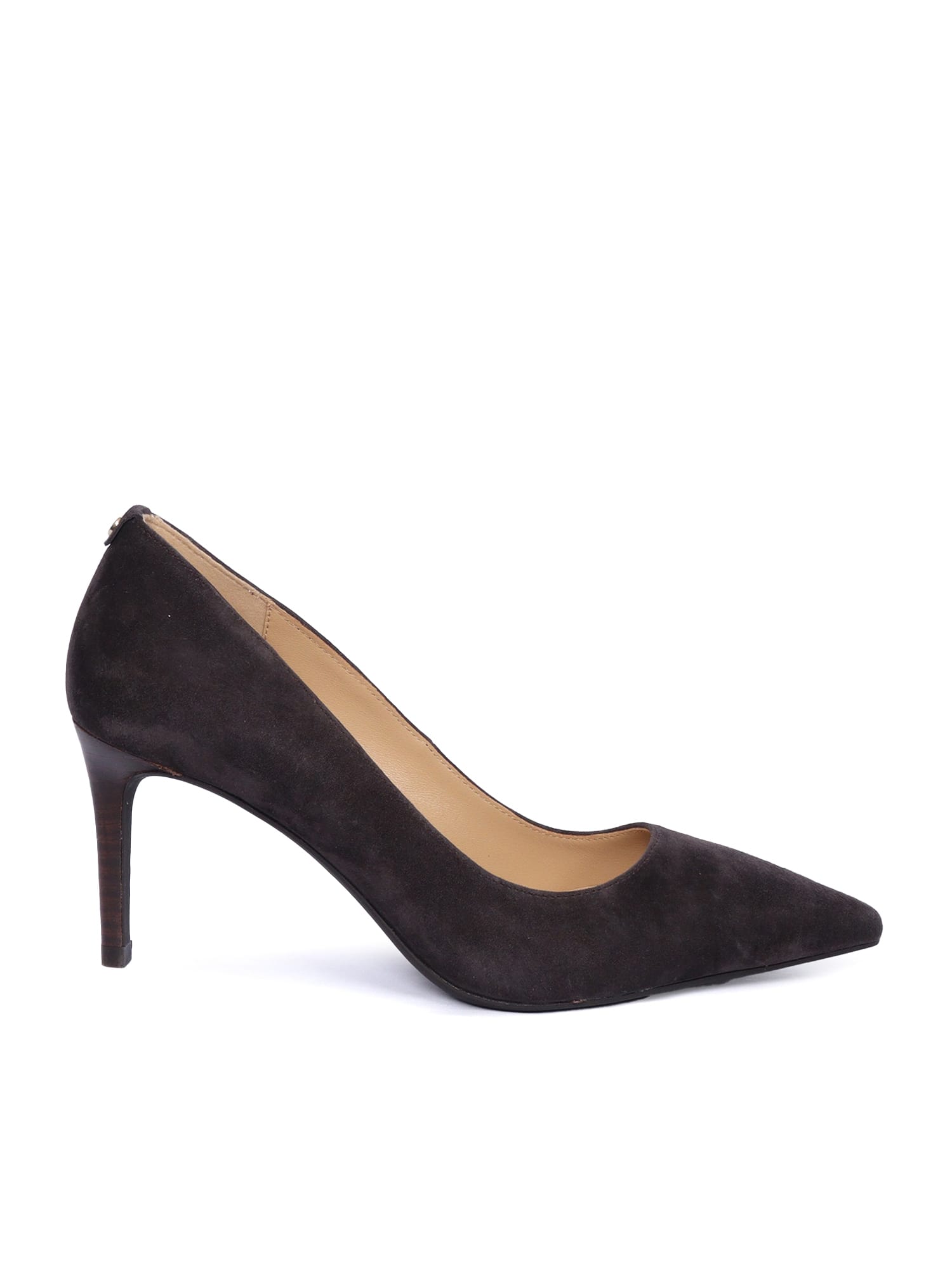 Michael Kors 80mm Alina Flex Suede Pumps In Brown