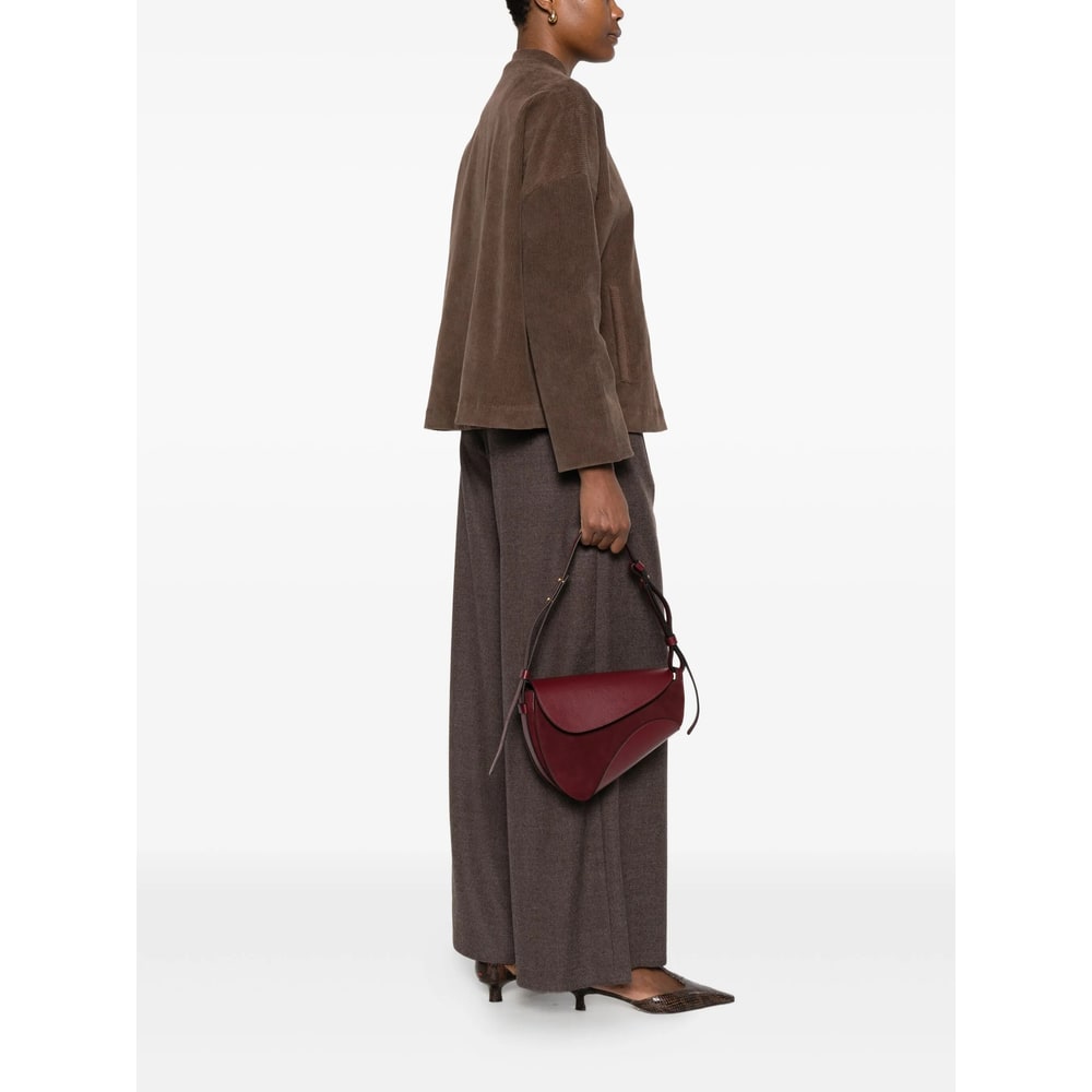 Neous Leather Shoulder Bag In Brown