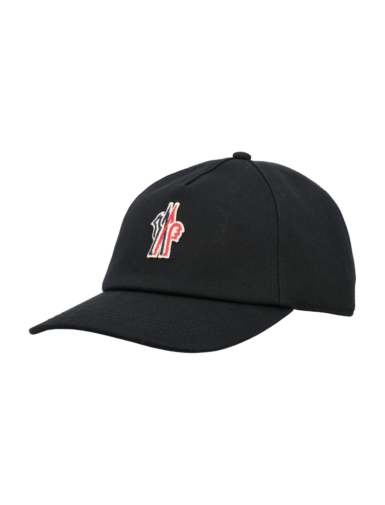 Shop Moncler Baseball Cap In Black