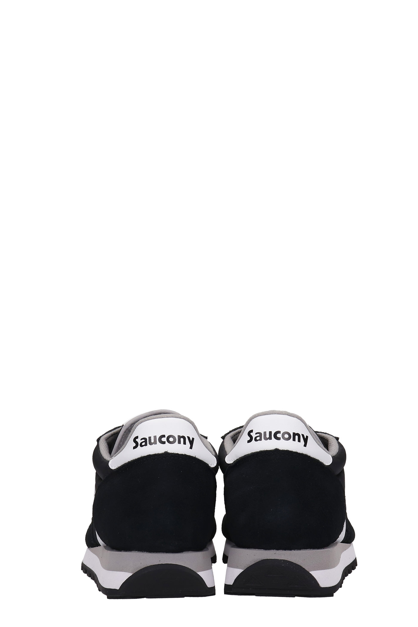Shop Saucony Jazz Original Sneakers In Black Suede And Fabric In Blk/wht
