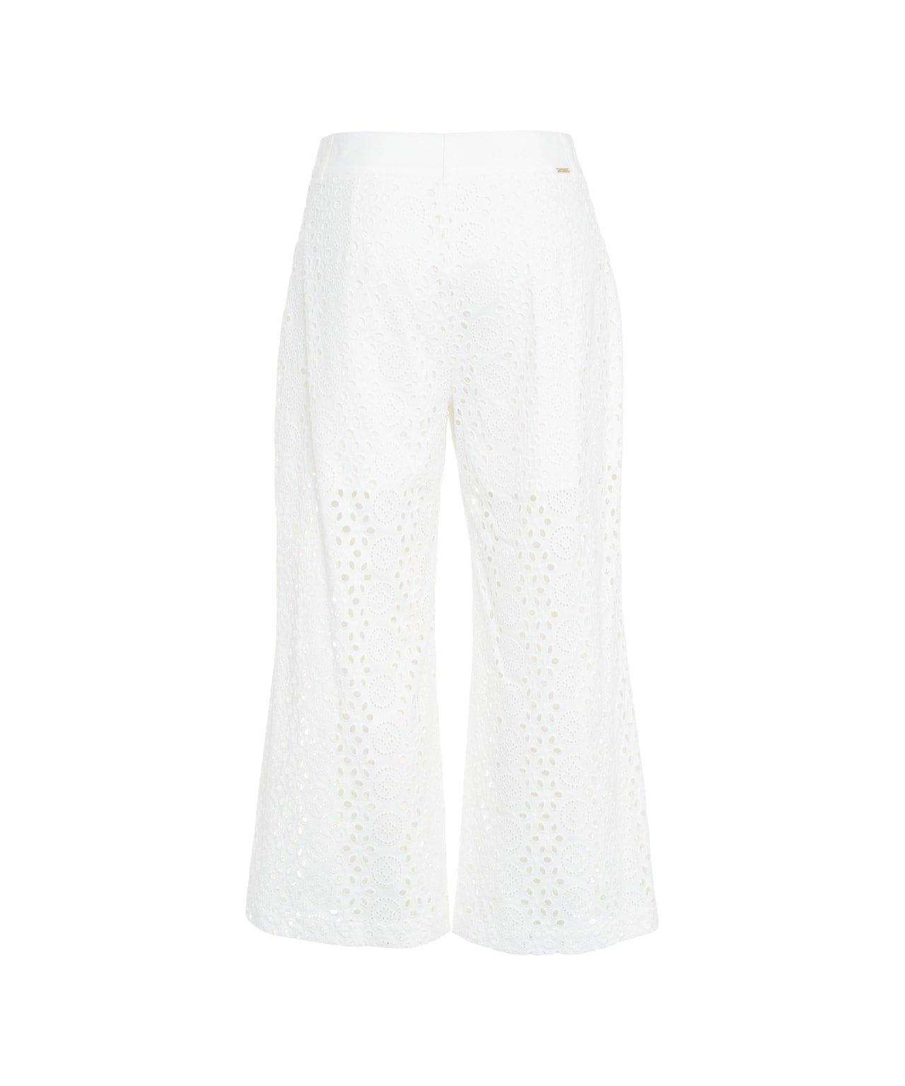 LIU •JO EMBROIDERED CROPPED TROUSERS LIU-JO