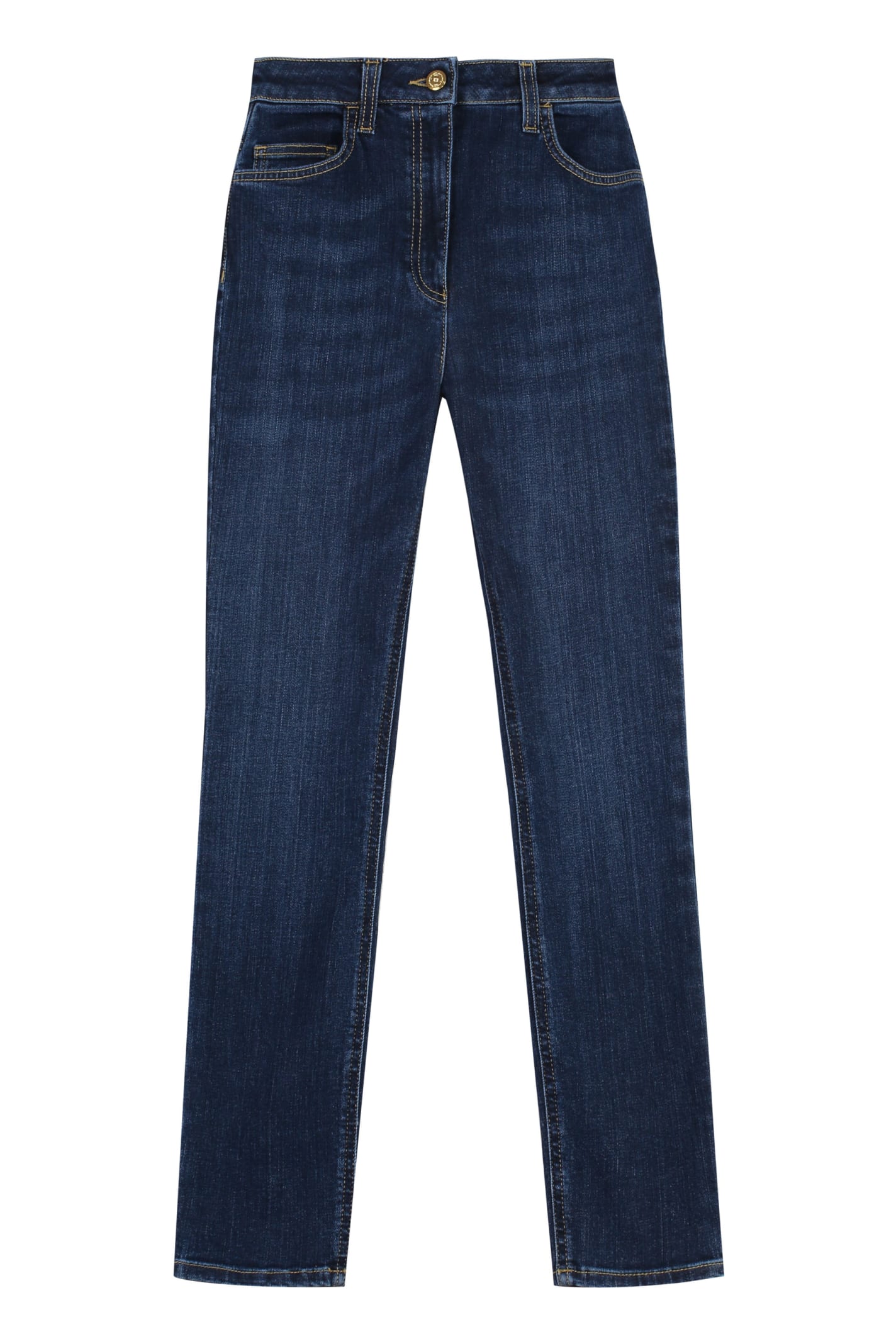 Shop Elisabetta Franchi 5-pocket Skinny Jeans In Denim