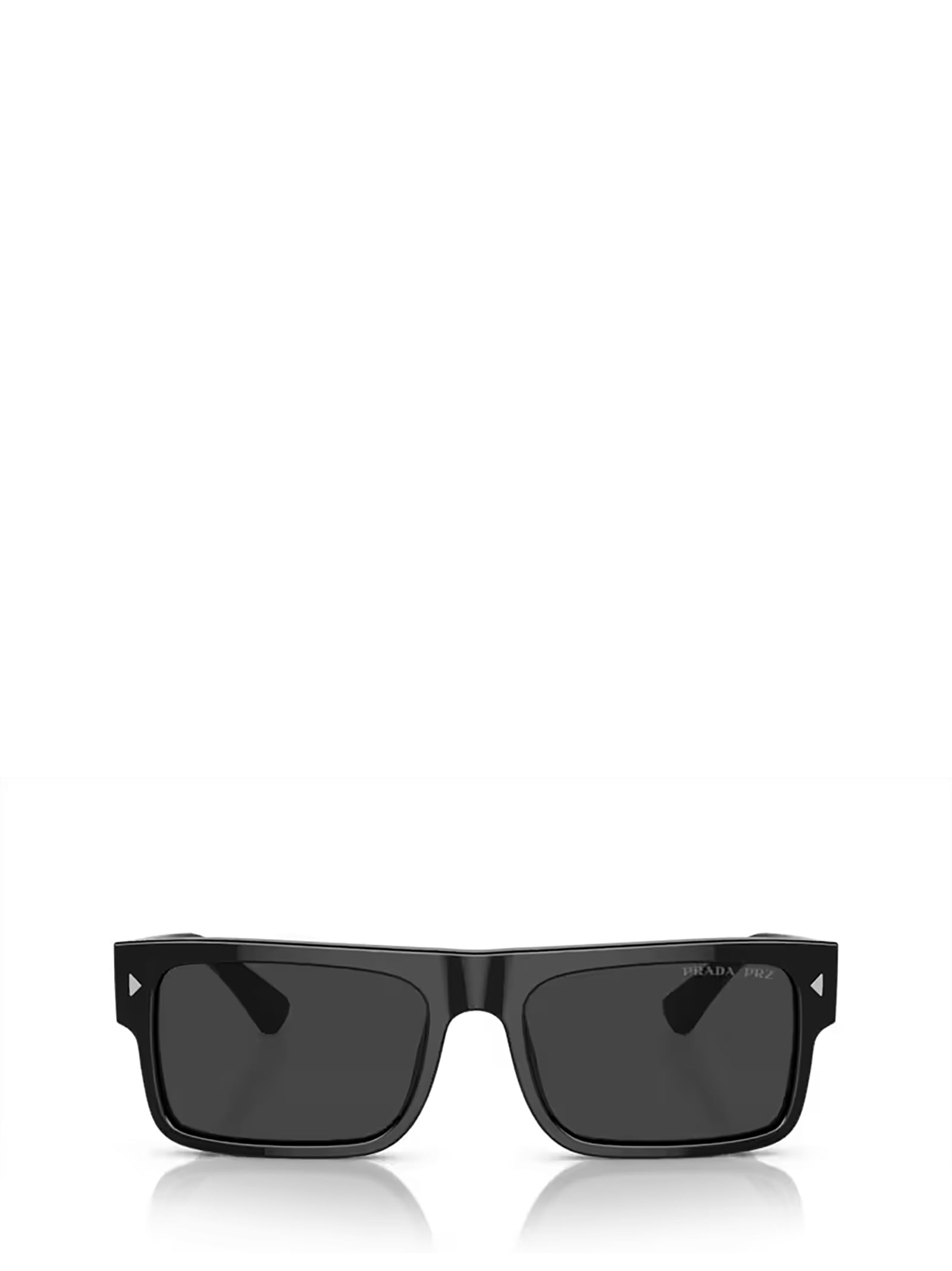Shop Prada Pr A10s Black Sunglasses