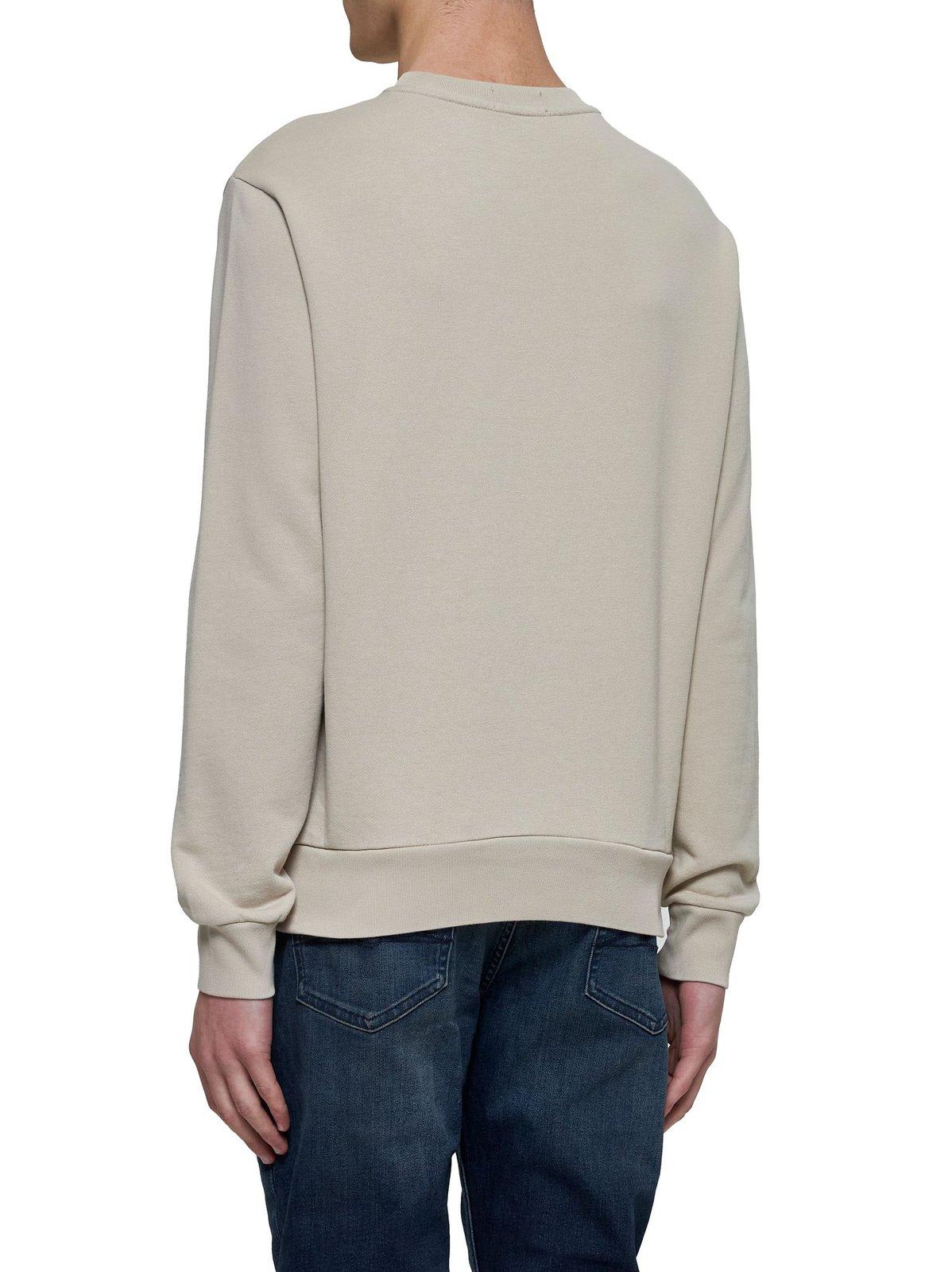 Polo Ralph Lauren Grey Loopback Cotton Sweatshirt In Beige