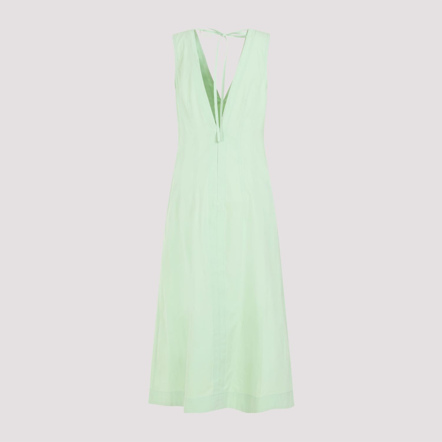 BOTTEGA VENETA COMPACT COTTON MIDI DRESS 