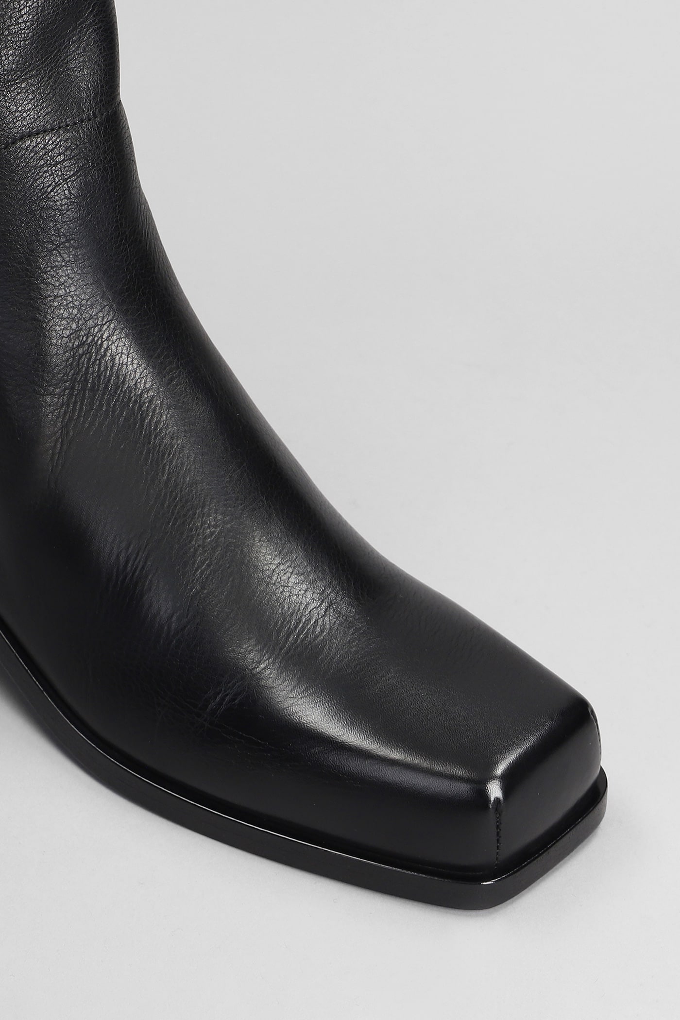Shop Marsèll High Heels Ankle Boots In Black Leather