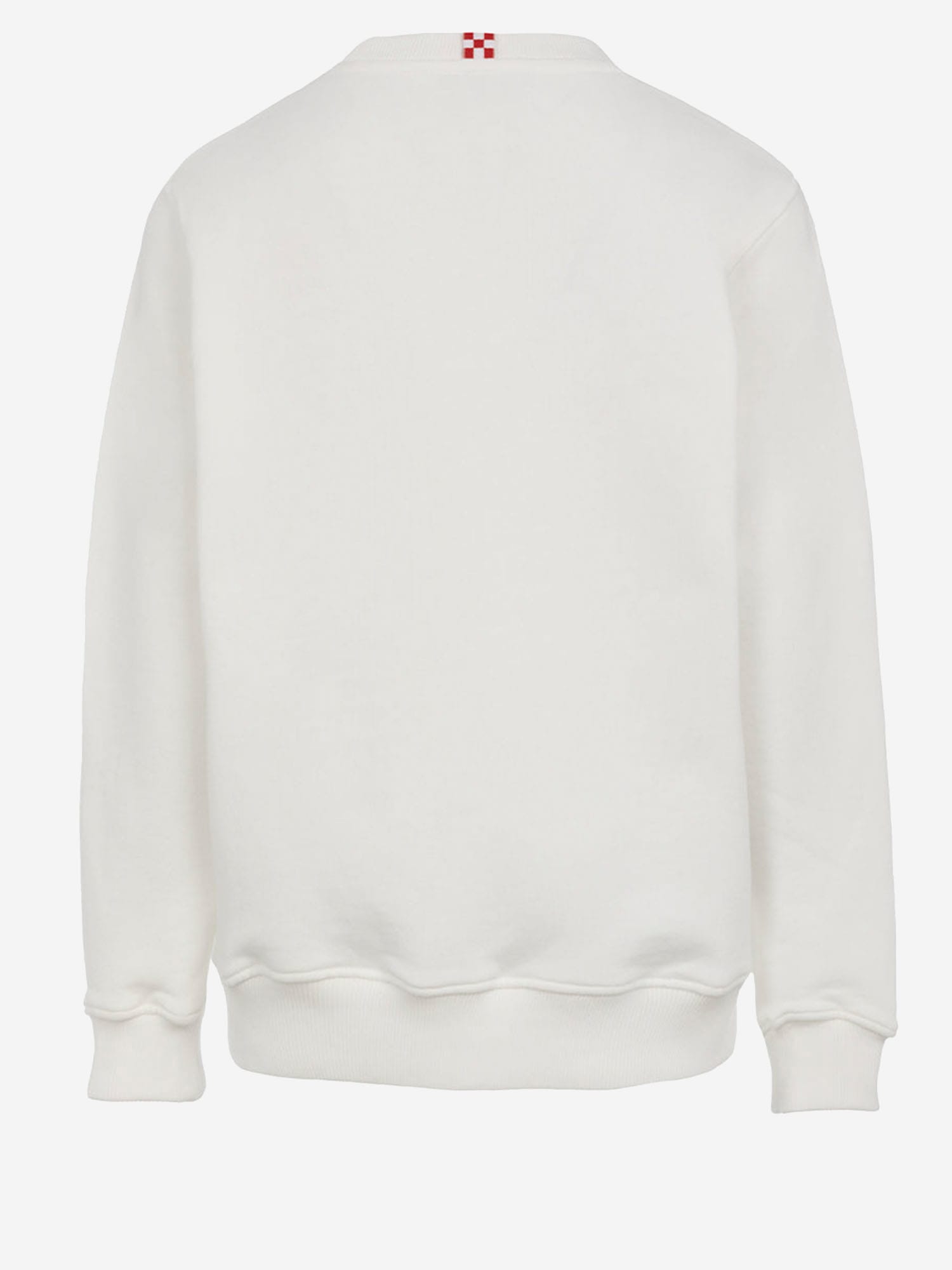 Mc2 Saint Barth Logo-print Round-neck Sweatshirt In White