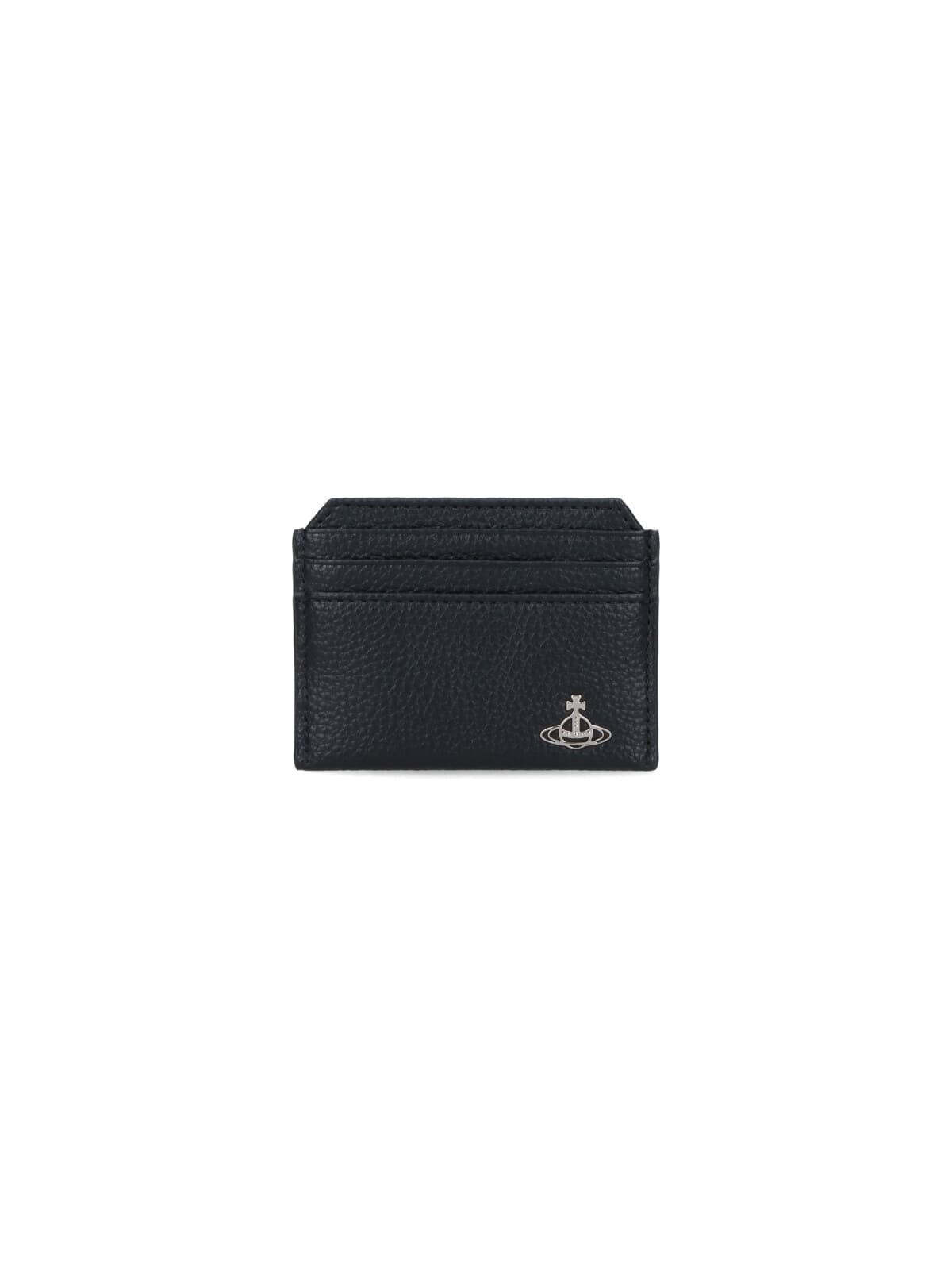 Vivienne Westwood Orbit Card Holder In Black