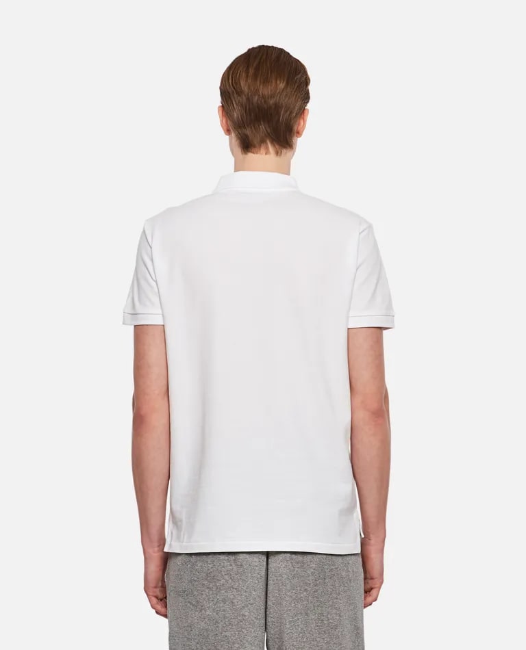 Shop Polo Ralph Lauren Ss Slim Fit-short Sleeve-knit In White